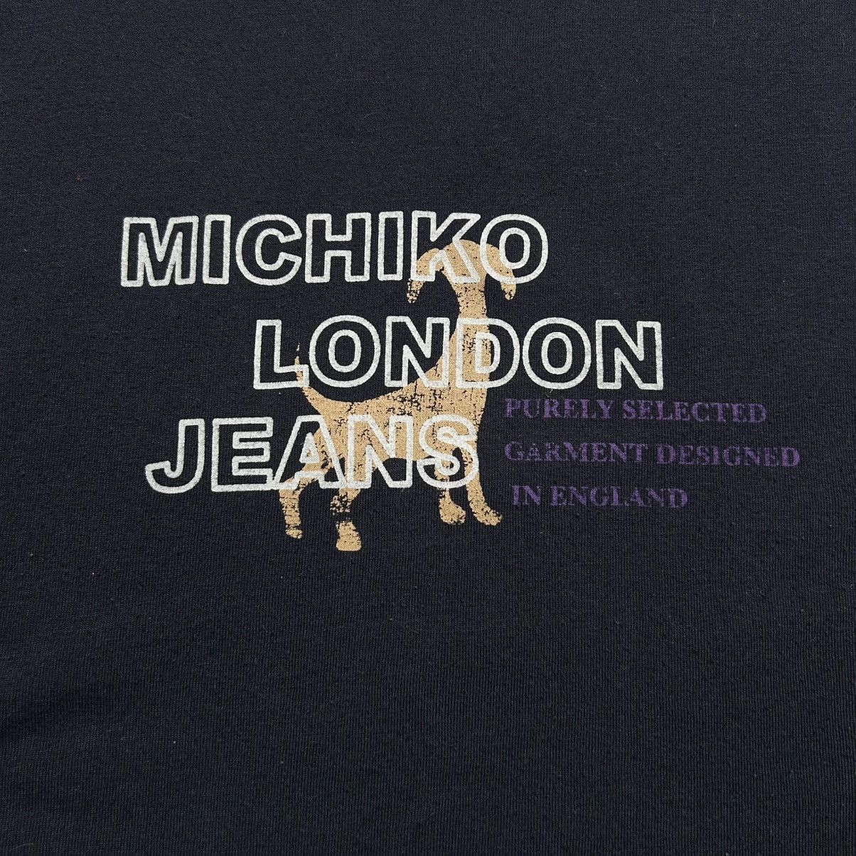 Michiko Koshino London Vintage Michiko London Jeans Logo T Shirt Size M / US 6-8 / IT 42-44 - 3 Thumbnail
