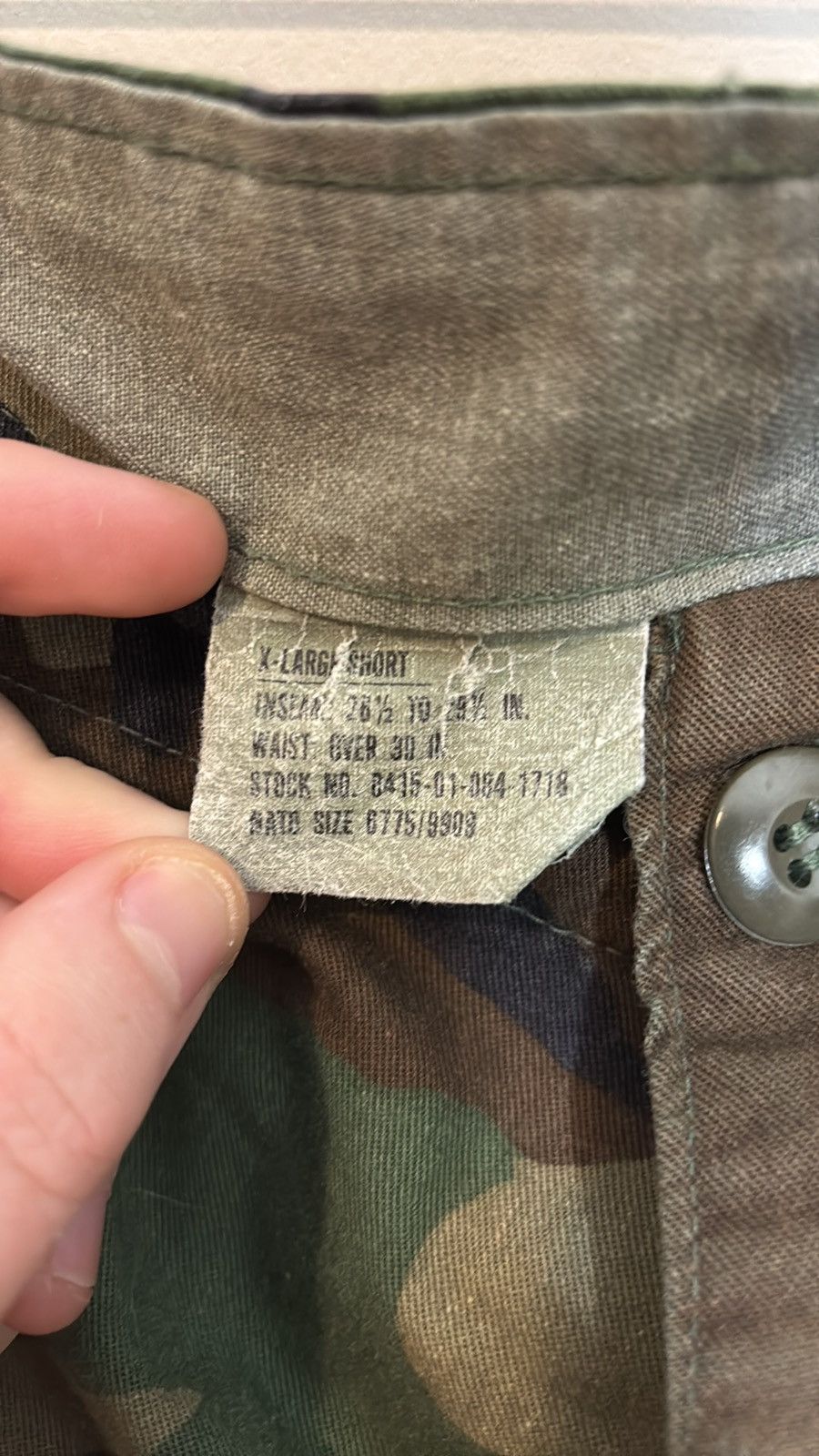 Vintage Vintage Army Camo Fatigue Pants Size US 42 / EU 58 - 3 Thumbnail