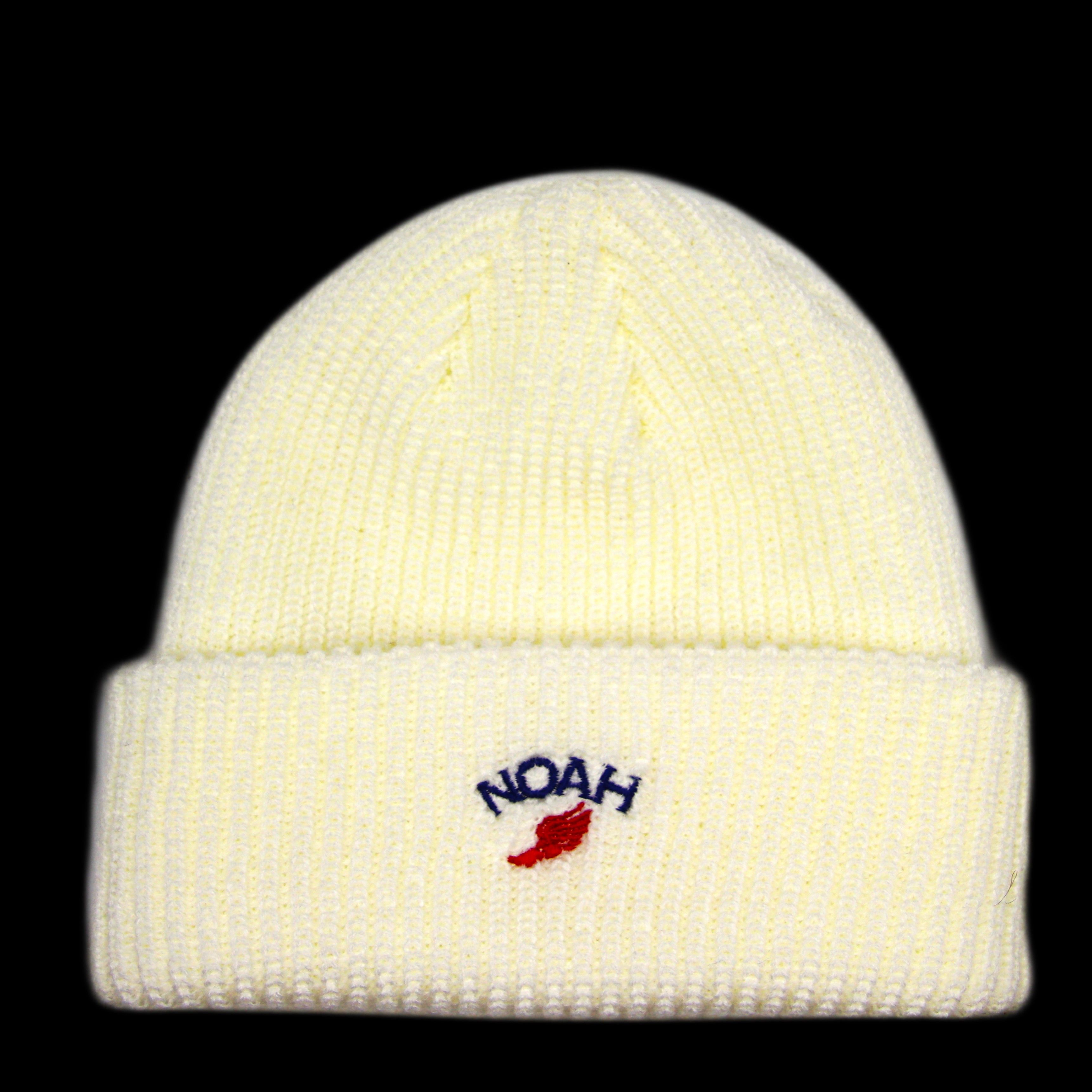 Noah Noah Winged Foot Logo Beanie White Size ONE SIZE - 1 Thumbnail