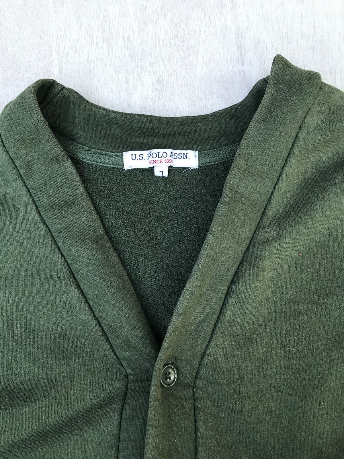 U.S. Polo Assn. × Vintage vintage us polo assn big pony logo knitwear cardigan Size US L / EU 52-54 / 3 - 4 Thumbnail