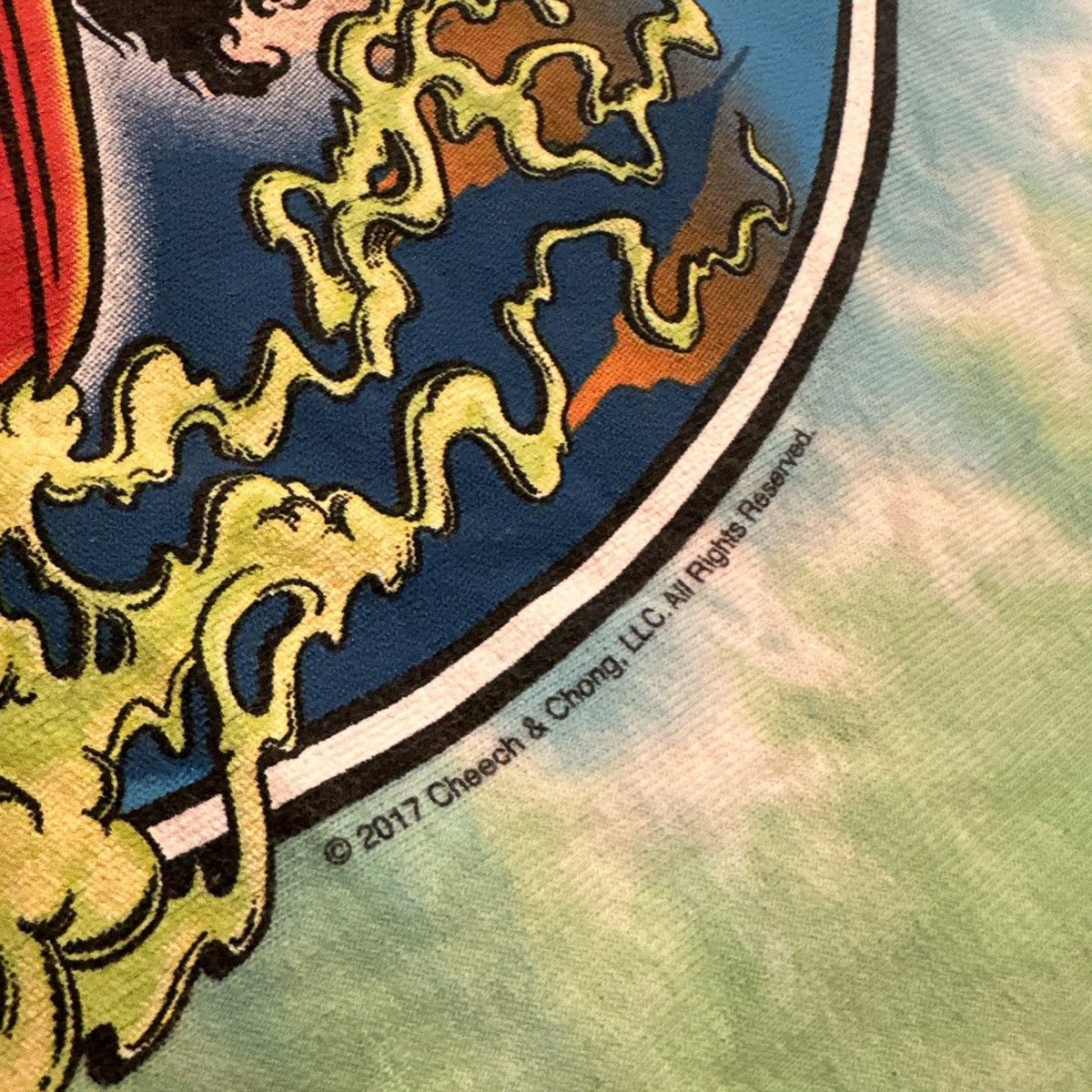 Liquid Blue LIQUID BLUE CHEECH & CHONGS SMOKIN RIDE TIE-DYE T-SHIRT Size US M / EU 48-50 / 2 - 3 Thumbnail