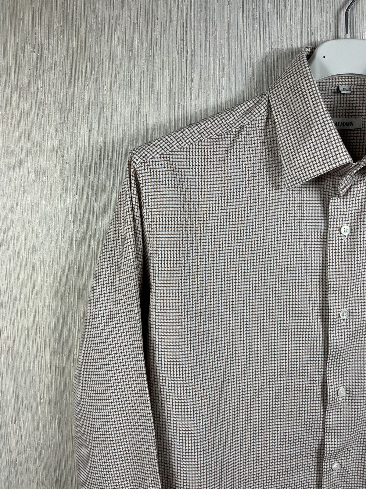 Balmain Balmain patterned shirt with pocket logo B casual classic Size US M / EU 48-50 / 2 - 4 Thumbnail