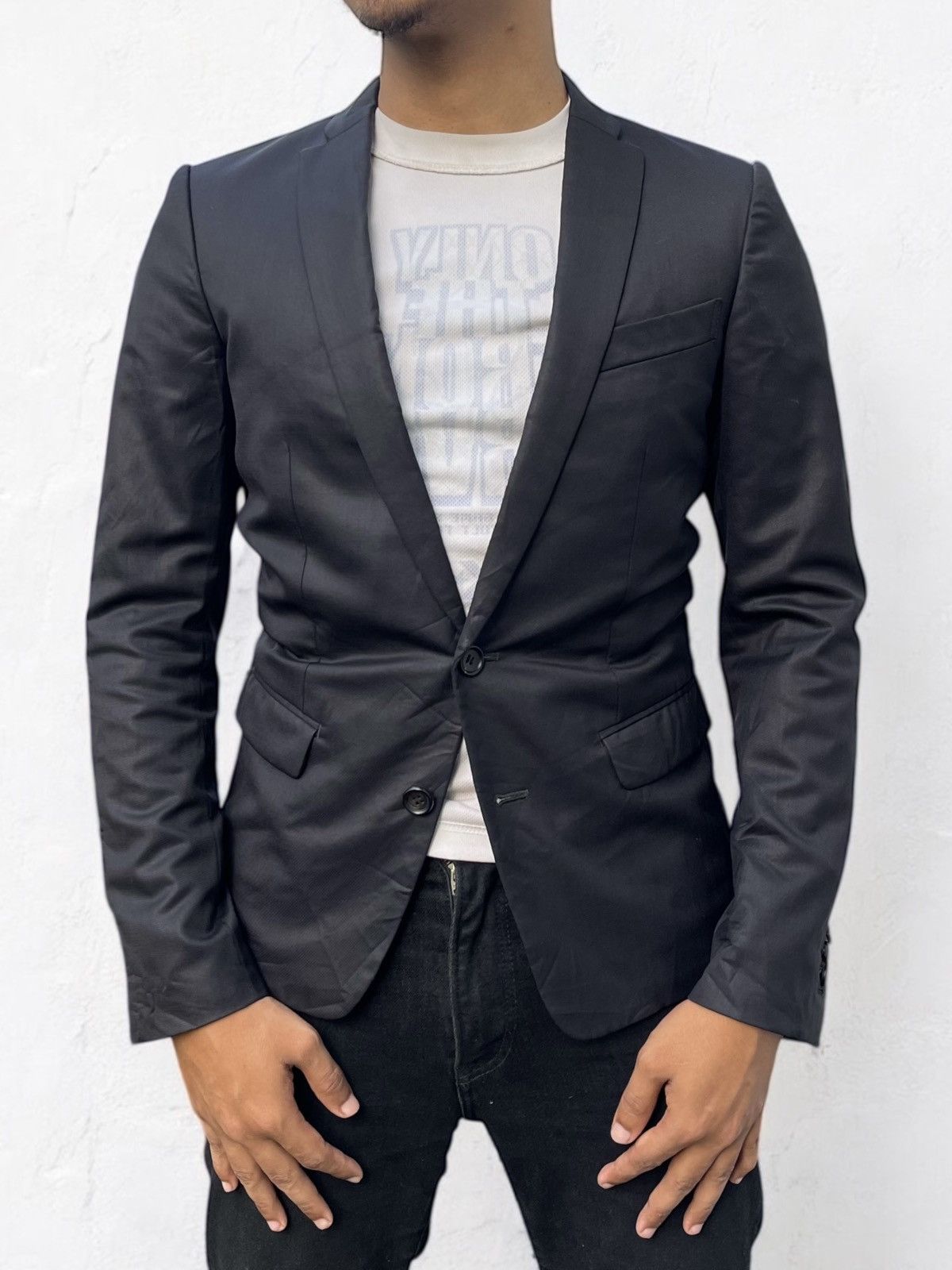 If Six Was Nine × Japanese Brand 🔥RARE🔥 THE TWELVE MEN'S SUPER BLACK TAILORED BLAZER/JACKET Size US S / EU 44-46 / 1 - 1 Thumbnail