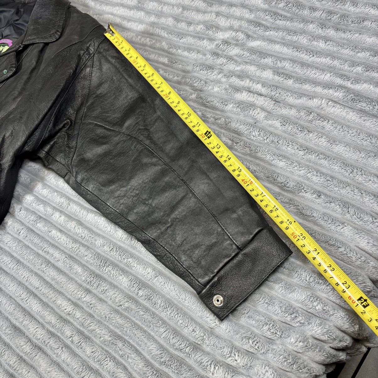 Other CIDPAO Men’s Genuine Leather Jacket L Coat black Zip Snap Size US L / EU 52-54 / 3 - 14 Thumbnail