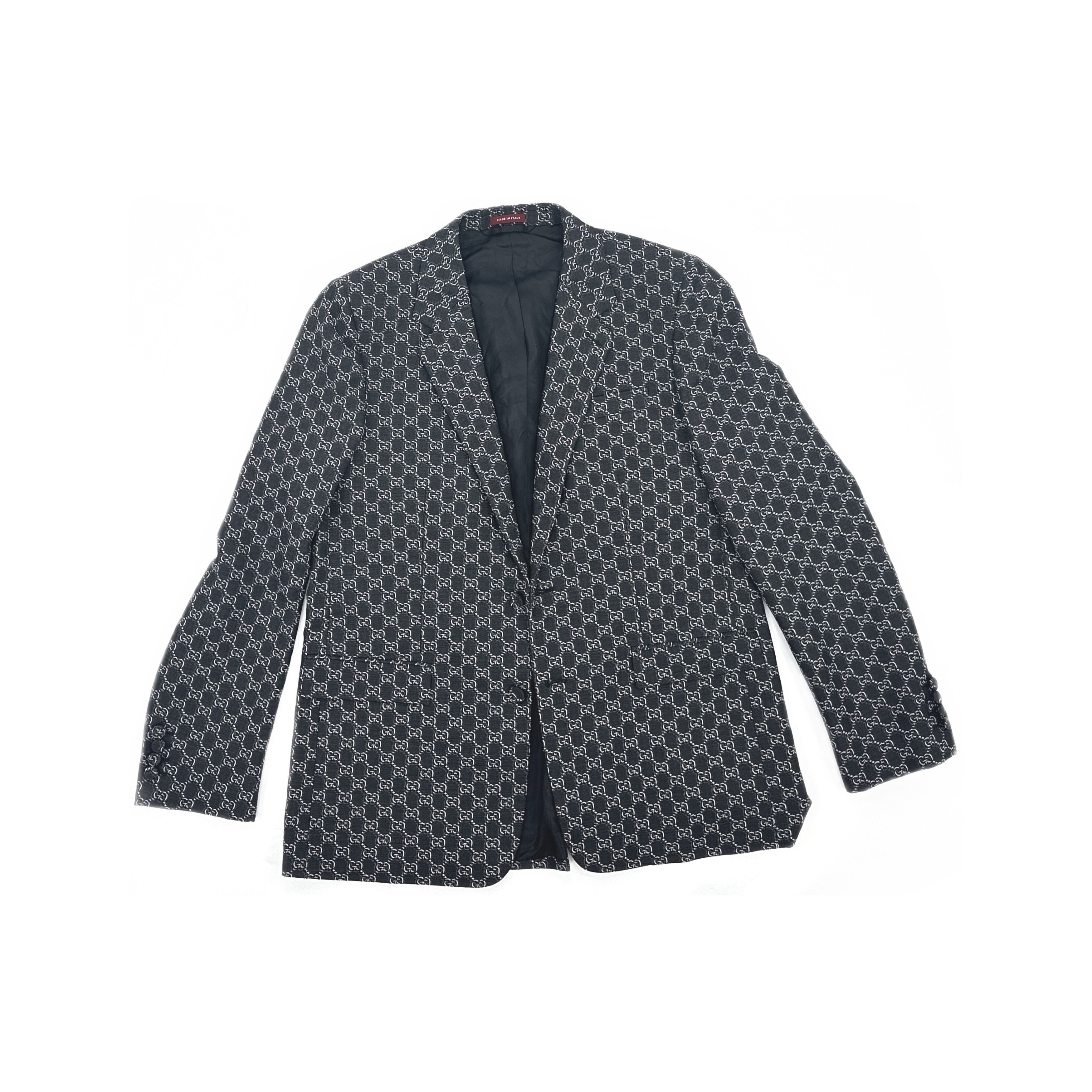 Gucci Gucci GG Monogram Wool Blazer Size 52 Size 42R - 1 Thumbnail