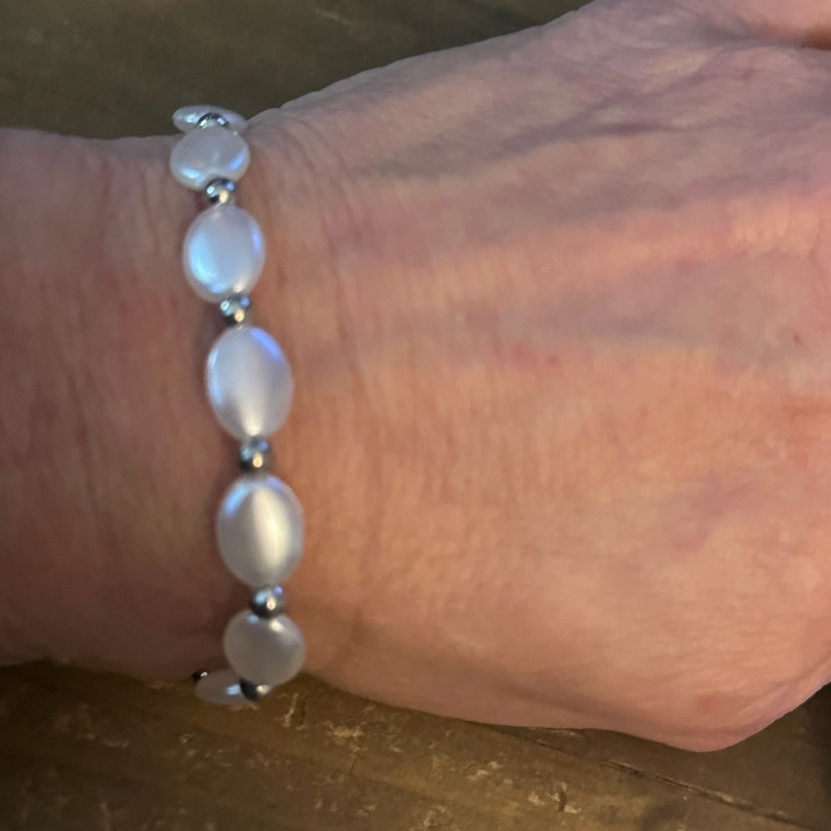 Other St. Peregrine silver tone oval pearl toggle bracelet Size ONE SIZE - 2 Thumbnail