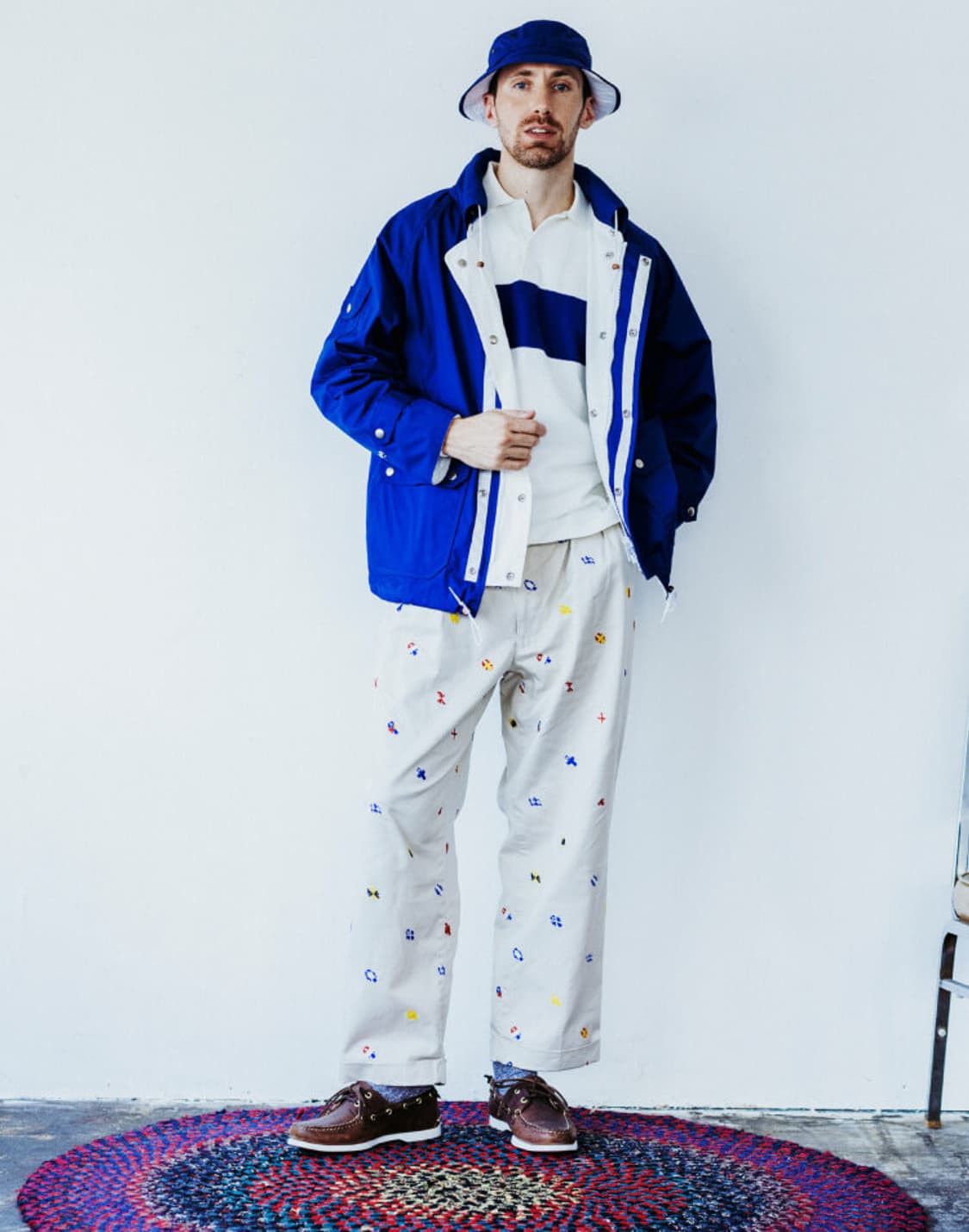 Beams Plus Beams Plus Reversible Sailing Jacket - Navy / White Size US XL / EU 56 / 4 - 2 Thumbnail