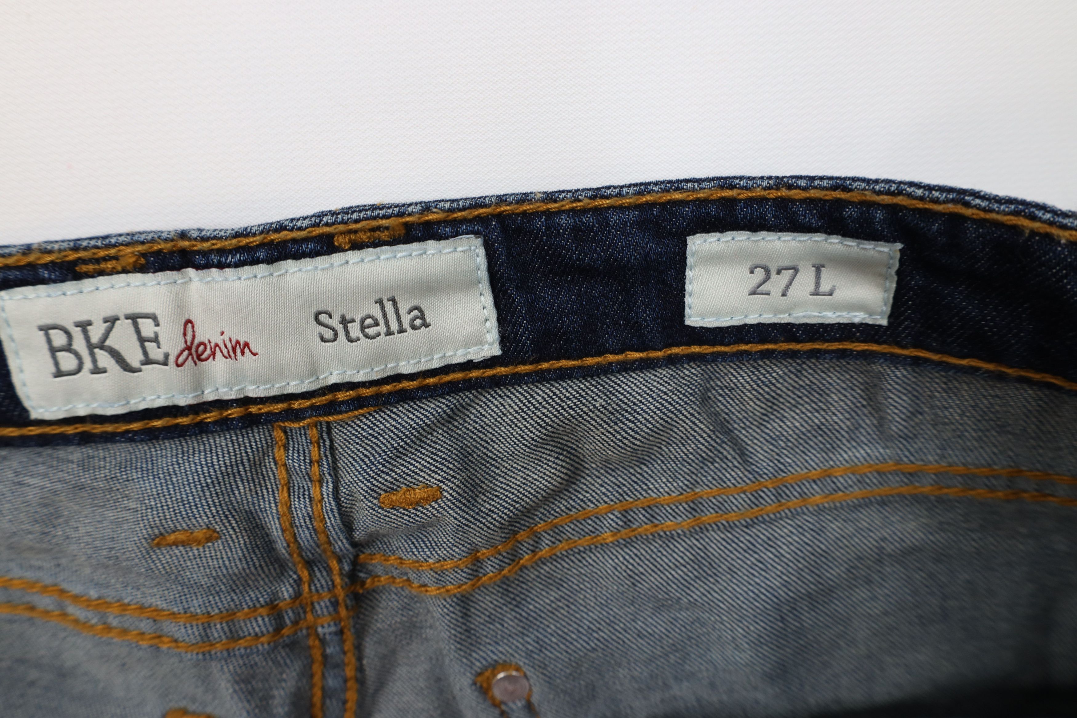 Vintage Buckle BKE Stitch Stretch Stella Bootcut Denim Jeans Blue Size 27" / US 4 / IT 40 - 7 Thumbnail