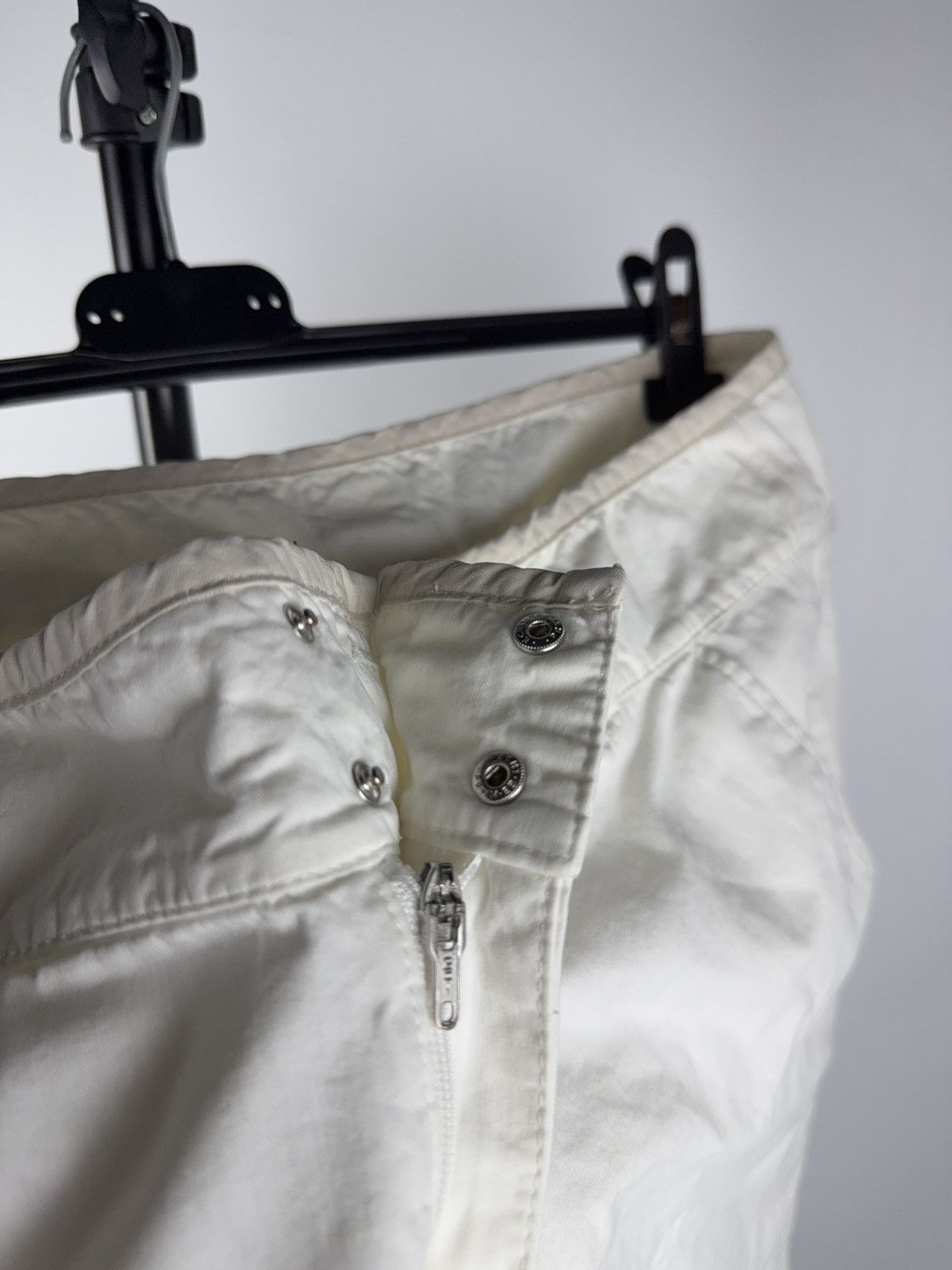 Bogner Avant Garde Y2K 00s Bogner White Technical Nylon Cargo Pants Size 33" - 17 Thumbnail