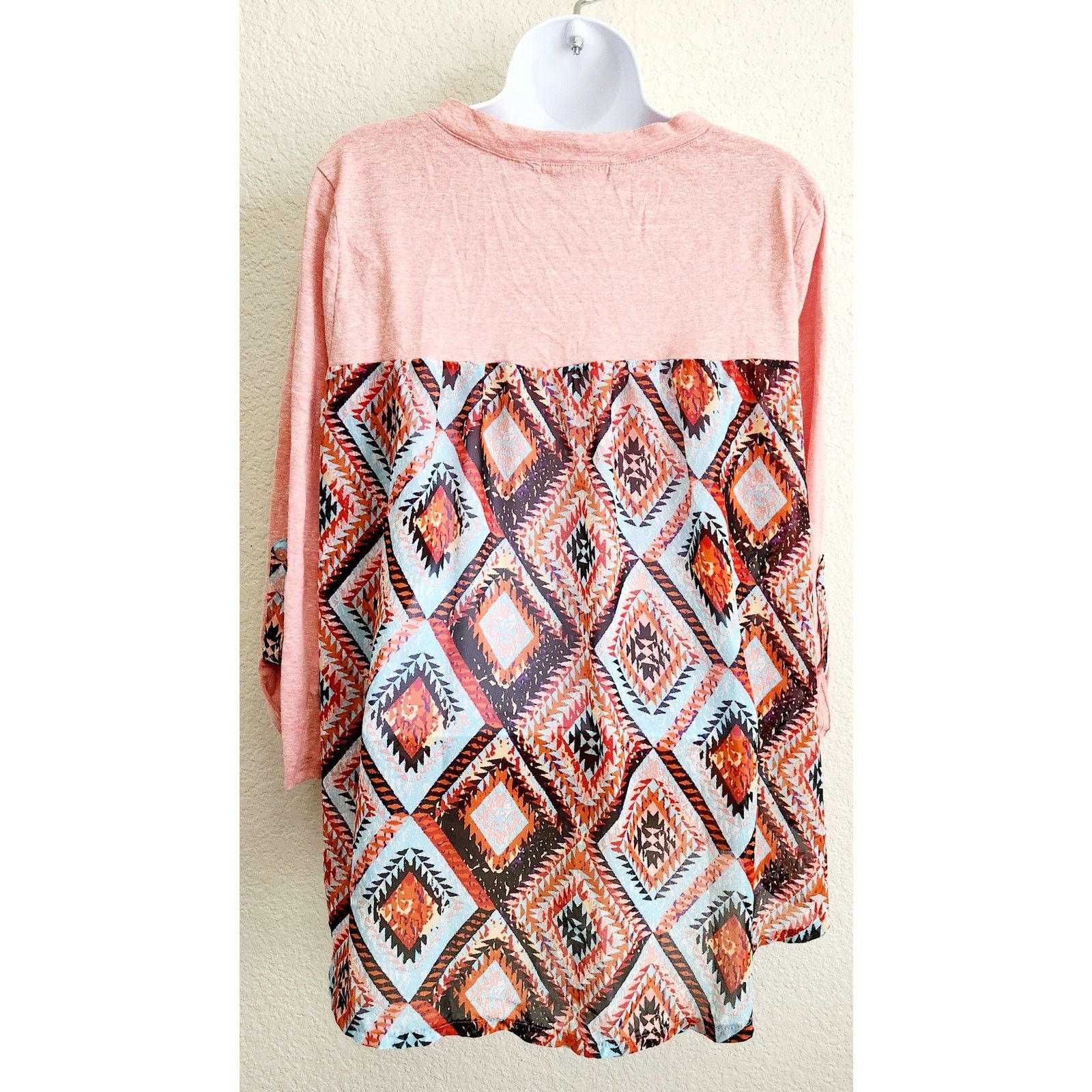 Other Liberty Love Orange Heathered Hi Low Hem Top 1XL Lightweight Size XXL / US 16-18 / IT 52-54 - 4 Thumbnail