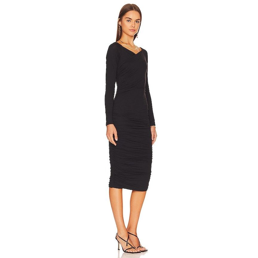 Anthropologie Anthropologie Velvet by Graham & Spencer Tori Ruched Dress Size L / US 10 / IT 46 - 5 Thumbnail