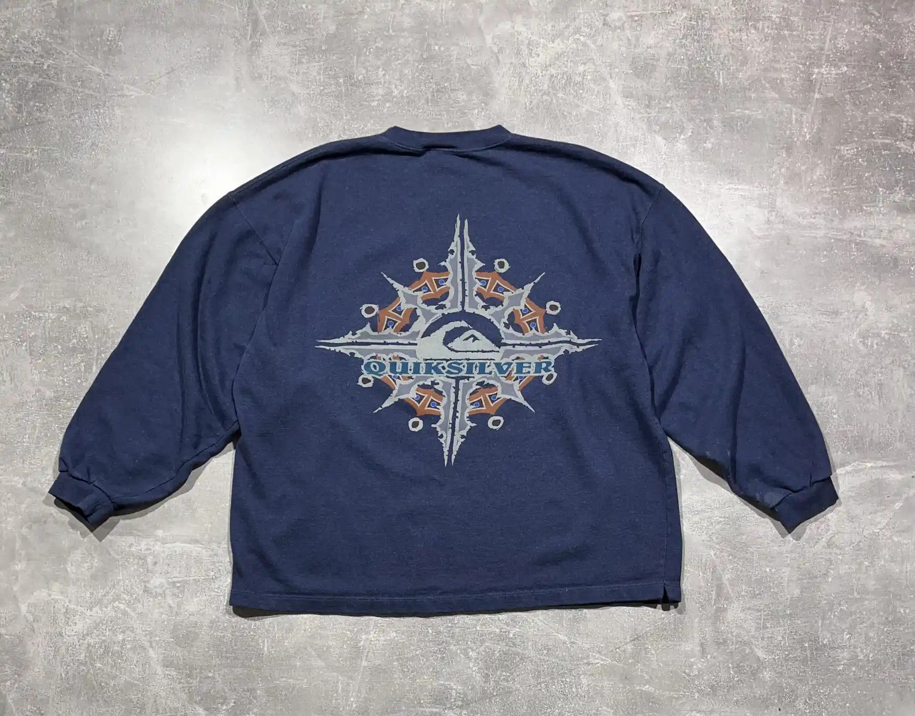 Rare Vintage Quiksilver Big Logo coat of arms