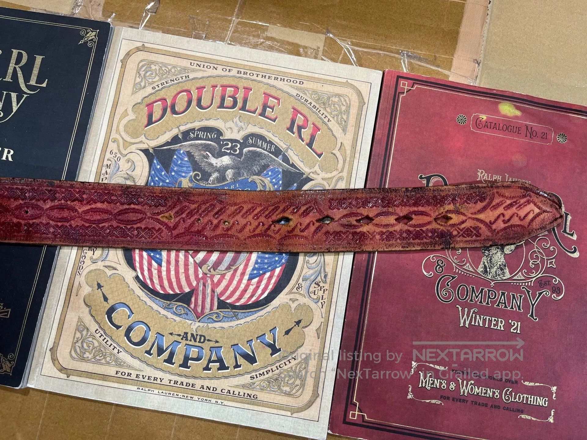 RRL Ralph Lauren vintage double rl ralph lauren belt. Size ONE SIZE - 7 Thumbnail