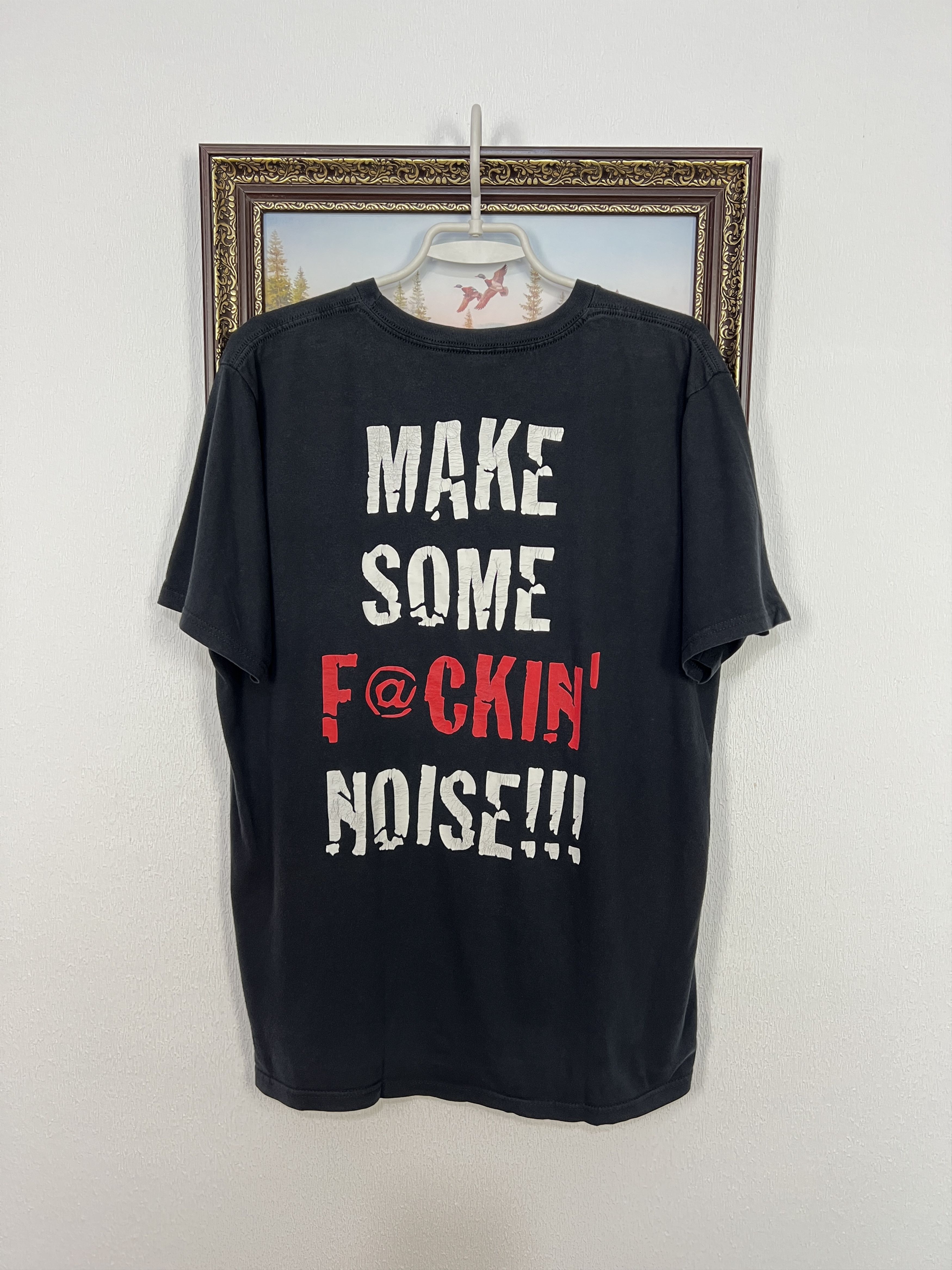 Vintage Whitesnake Band Tour Shirt Black Over Print Tee Rare Mens Size US L / EU 52-54 / 3 - 7 Thumbnail