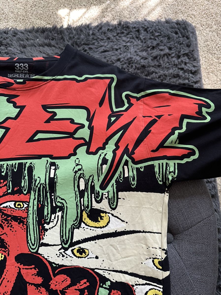 Half Evil Half Evil Alway Watching Tee Size US XL / EU 56 / 4 - 3 Thumbnail