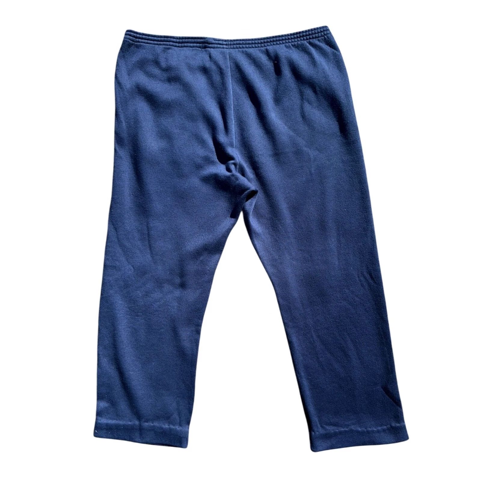 Nike VINTAGE Nike Sweatpants Baggy Skater Grunge 80s Navy Blue Sz L Men Regular Pants Blue L Mens Size US 33 - 4 Thumbnail
