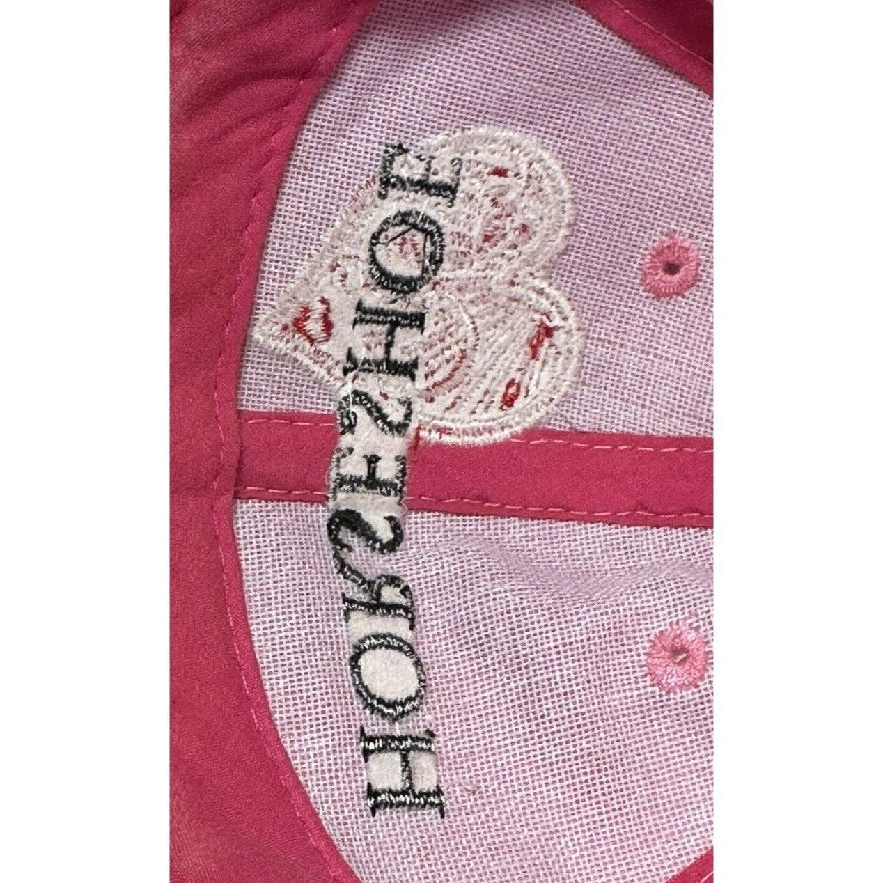 Vintage Vintage Horseshoe Casino Adjustable Pink Heart Cap EUC Size ONE SIZE - 5 Thumbnail