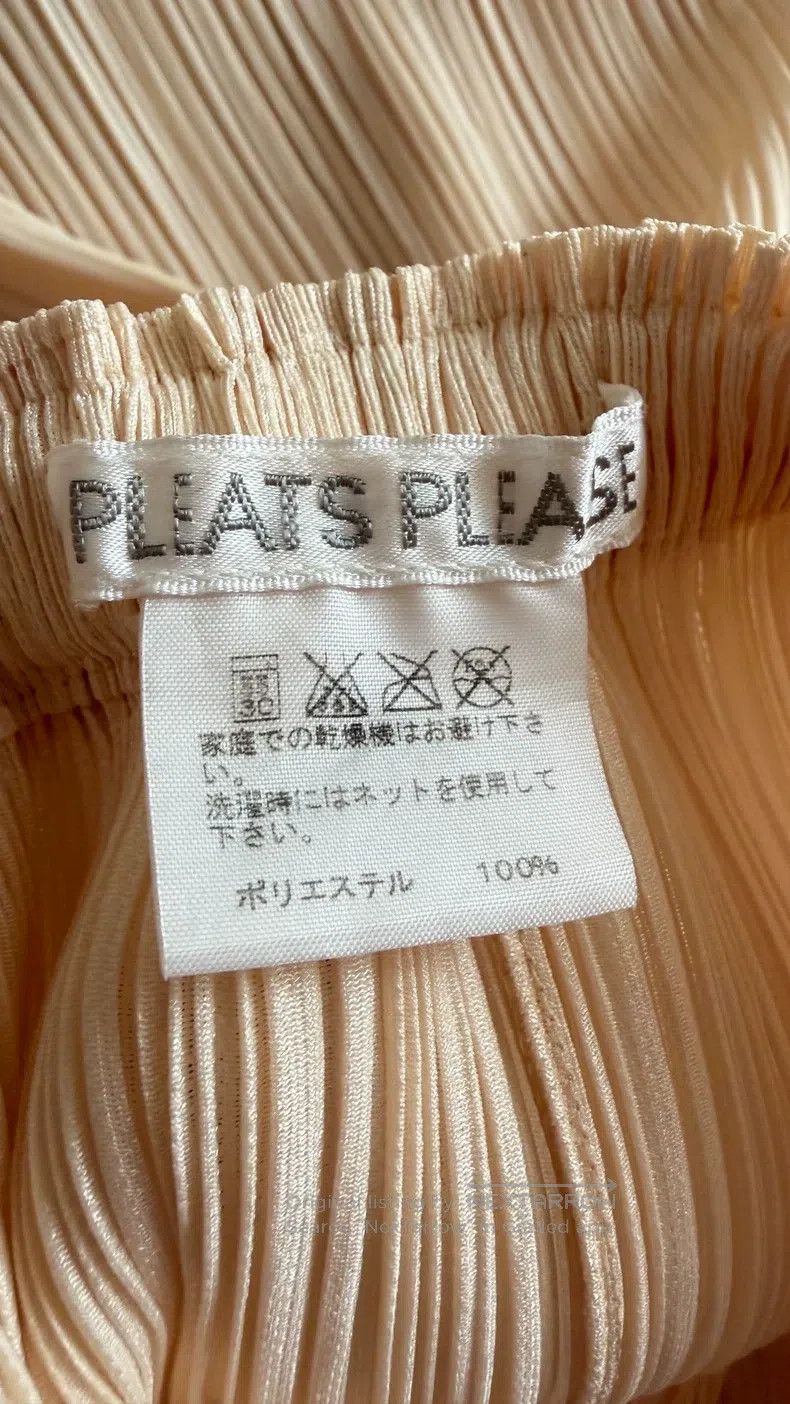 Issey Miyake Issey Miyake size:3 Beige Pleated Midi Skirt Size 22" - 6 Thumbnail