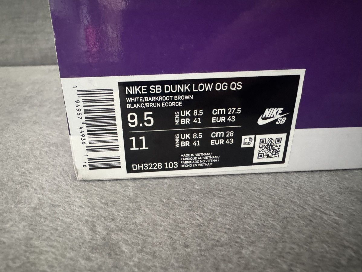 Nike Nike Supreme Sb dunk low stars Barkroot Brown 9Us/43eu Size US 9 / EU 42 - 4 Thumbnail
