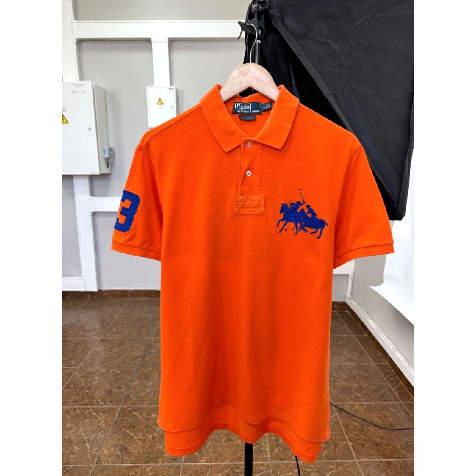 Ralph Lauren VINTAGE Polo Ralph Lauren Polo Shirt Orange L New York 90s Y2K Mens Size US L / EU 52-54 / 3 - 2 Thumbnail