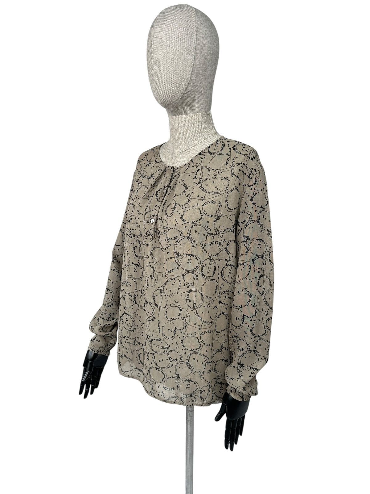 Transit TRANSIT PAR SUCH Geometric Pattern Viscose Blouse Shirt Size M / US 6-8 / IT 42-44 - 3 Thumbnail