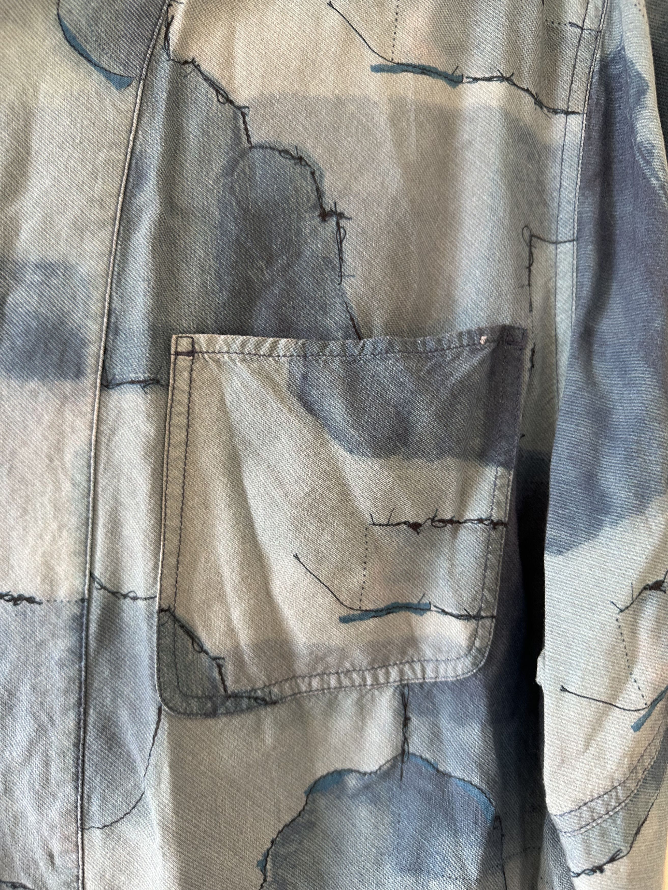 Acne Studios Acne Studios Bla Konst Abstract Pattern Camp Collar Shirt Size US M / EU 48-50 / 2 - 2 Thumbnail
