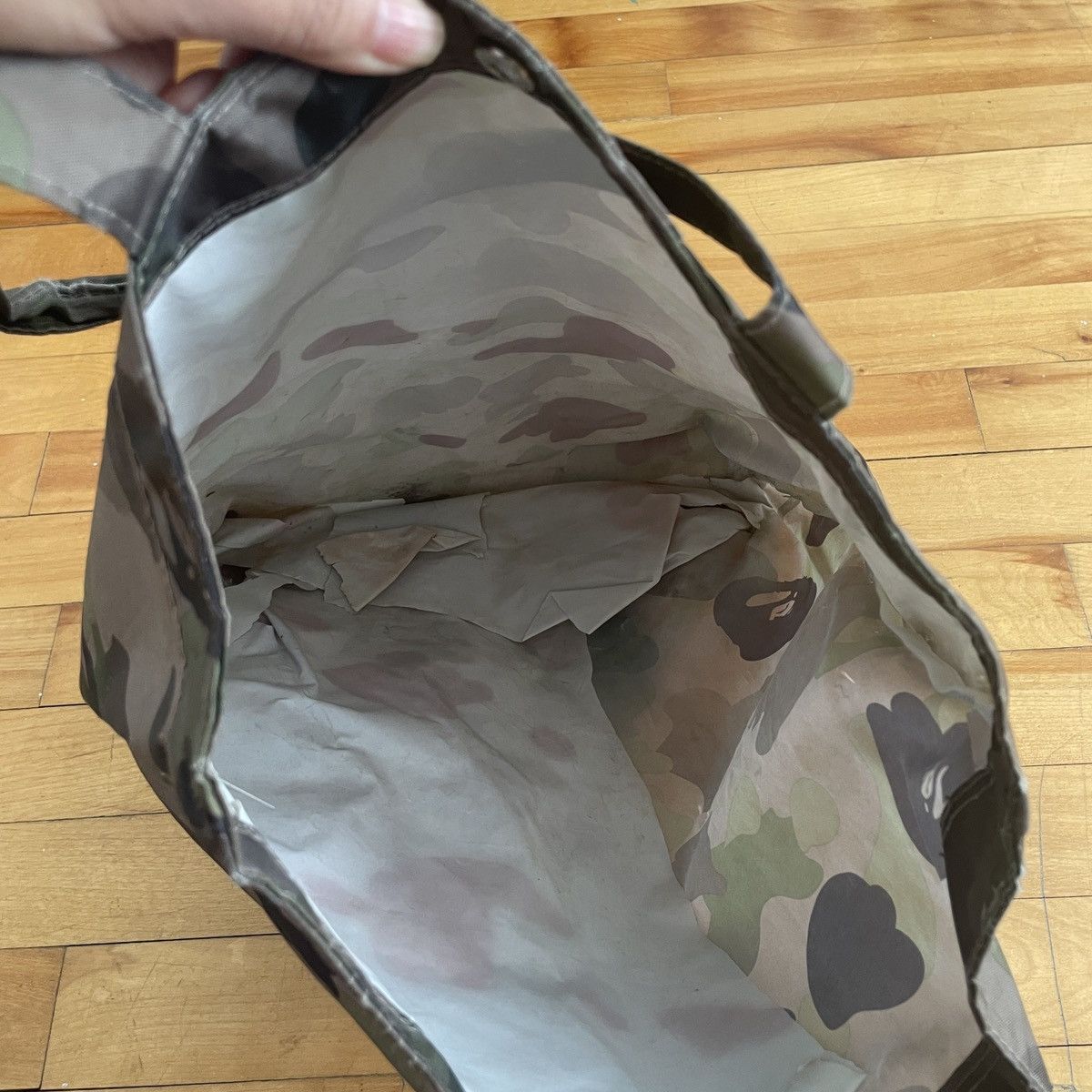 Bape Bape Camo Green and Black Tote Bag Size ONE SIZE - 5 Thumbnail