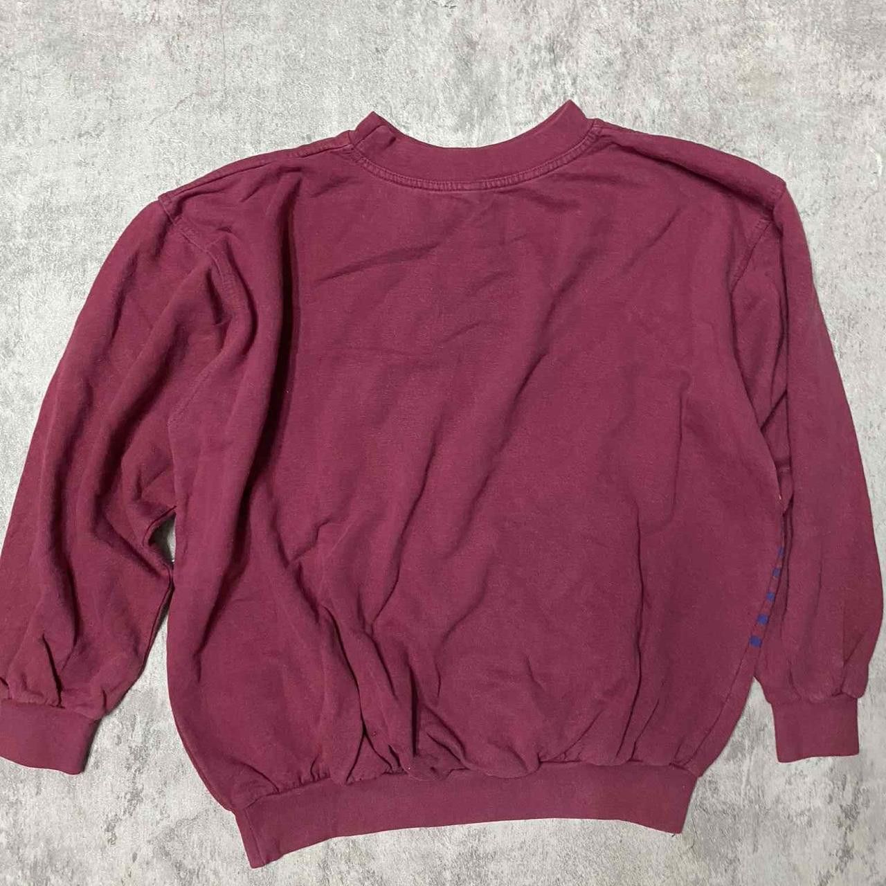 Other Burgundy and blue vintage 90s crewneck Size US L / EU 52-54 / 3 - 4 Thumbnail