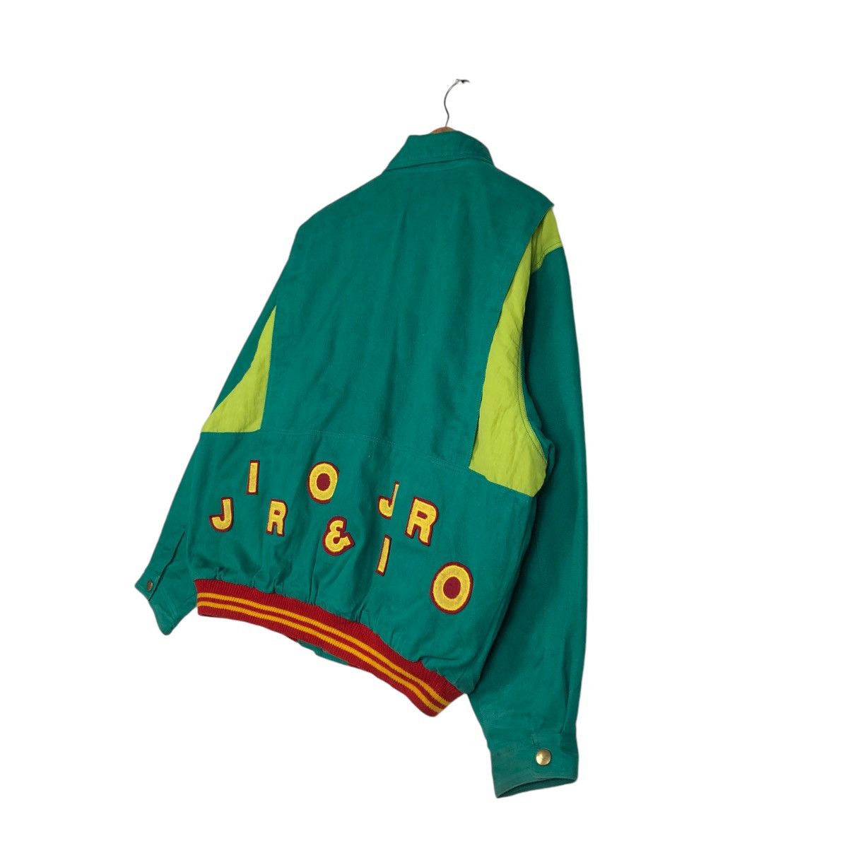 Japanese Brand 📌VINTAGE BOMBER JACKET JIRO JIRO BIG LOGO SPELL OUT Size US L / EU 52-54 / 3 - 4 Thumbnail