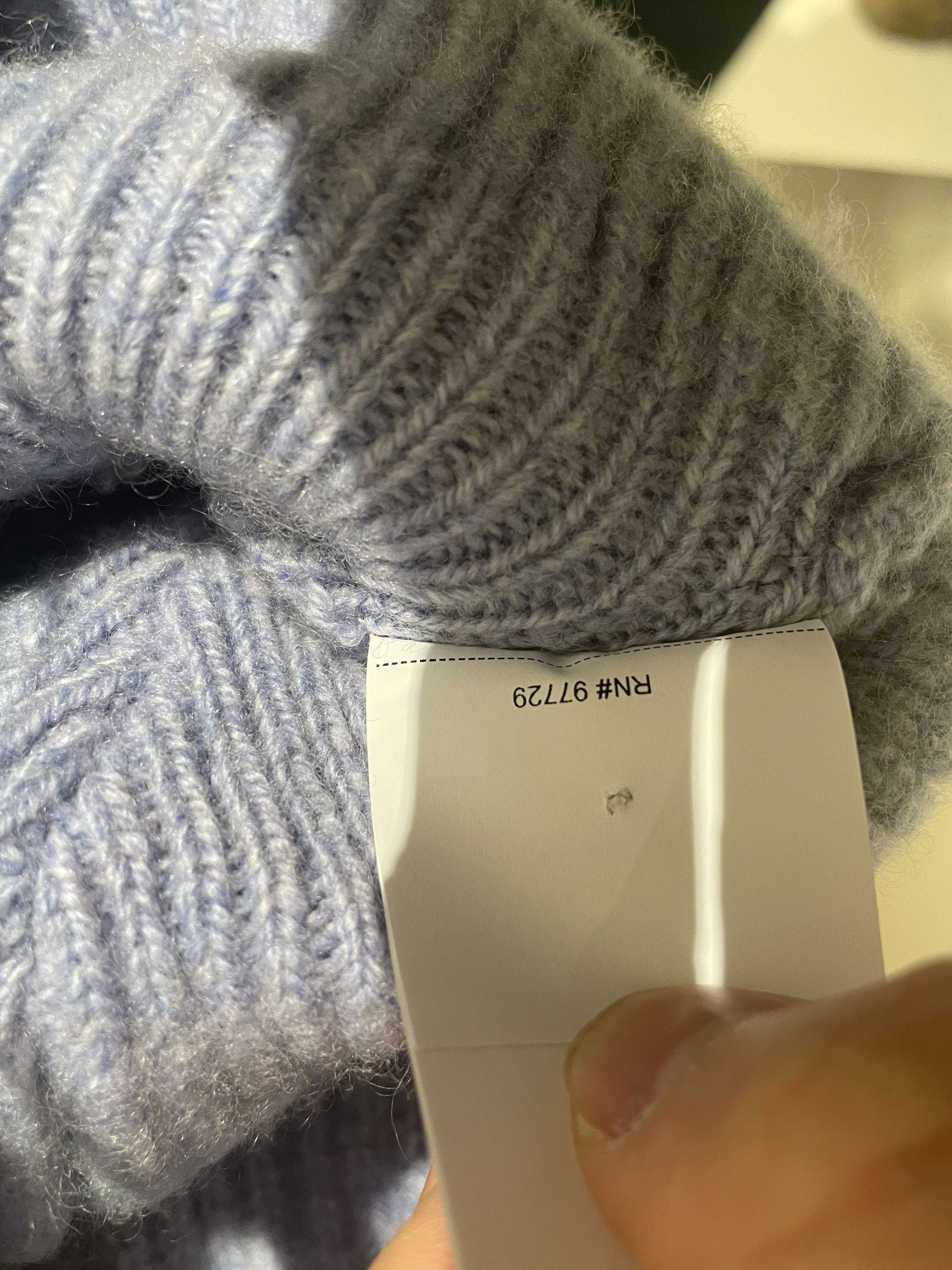 Chrome Hearts Chrome Hearts Baby Blue Cashmere Cross Logo Beanie Size ONE SIZE - 7 Thumbnail