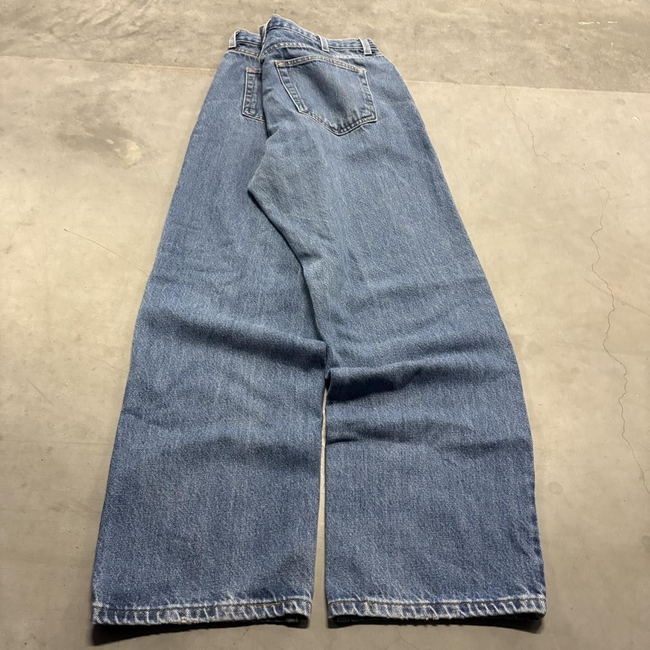 Vintage Crazy Vintage Y2K/2000s Baggy Workwear Style Medium Wash Denim Jeans! Size US 38 / EU 54 - 6 Thumbnail