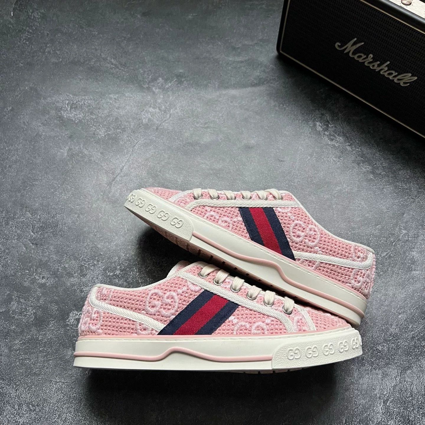 Gucci Gucci Tennis Pink Lowtop Sneakers 36 Women Size US 6 / IT 36 - 1 Thumbnail