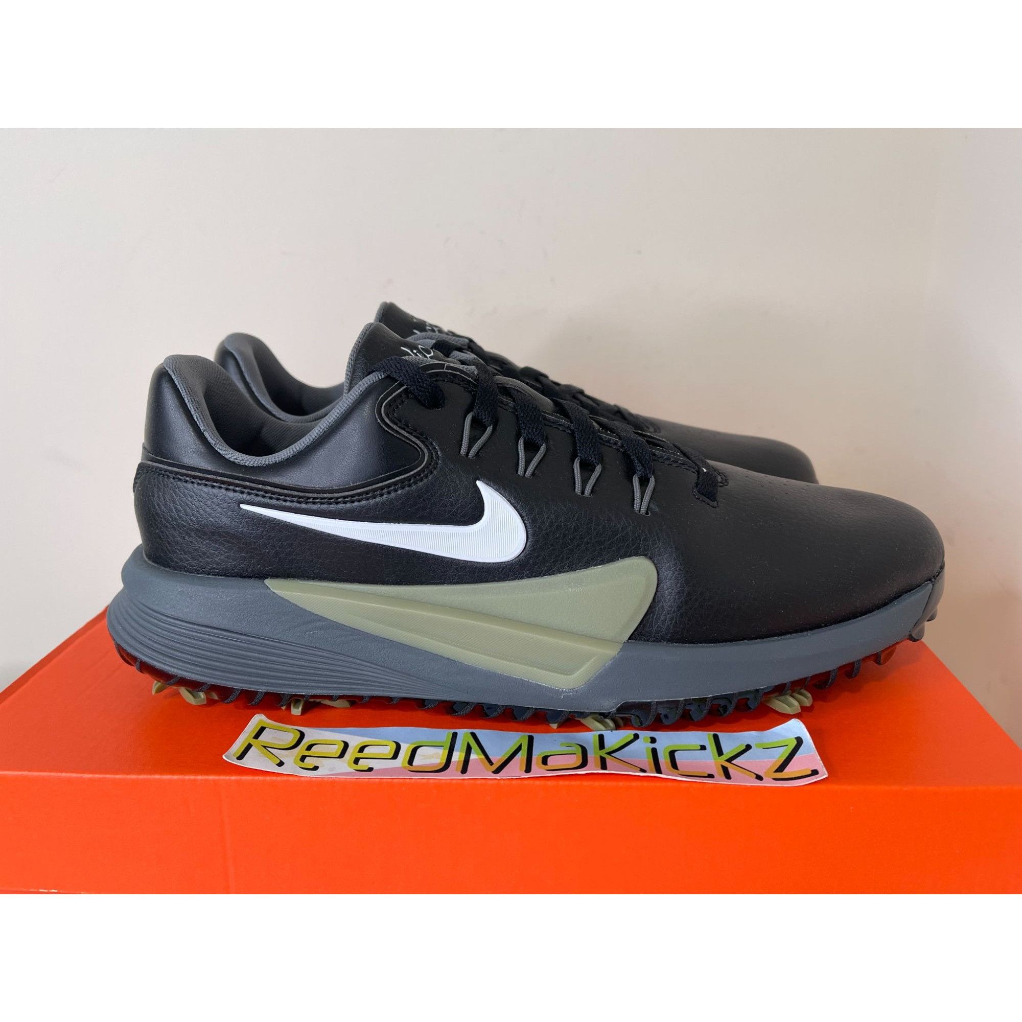 Nike Nike Victory Pro 4 Golf Black Dusty Olive Mens 11.5us Size US 11.5 / EU 44-45 - 2 Thumbnail