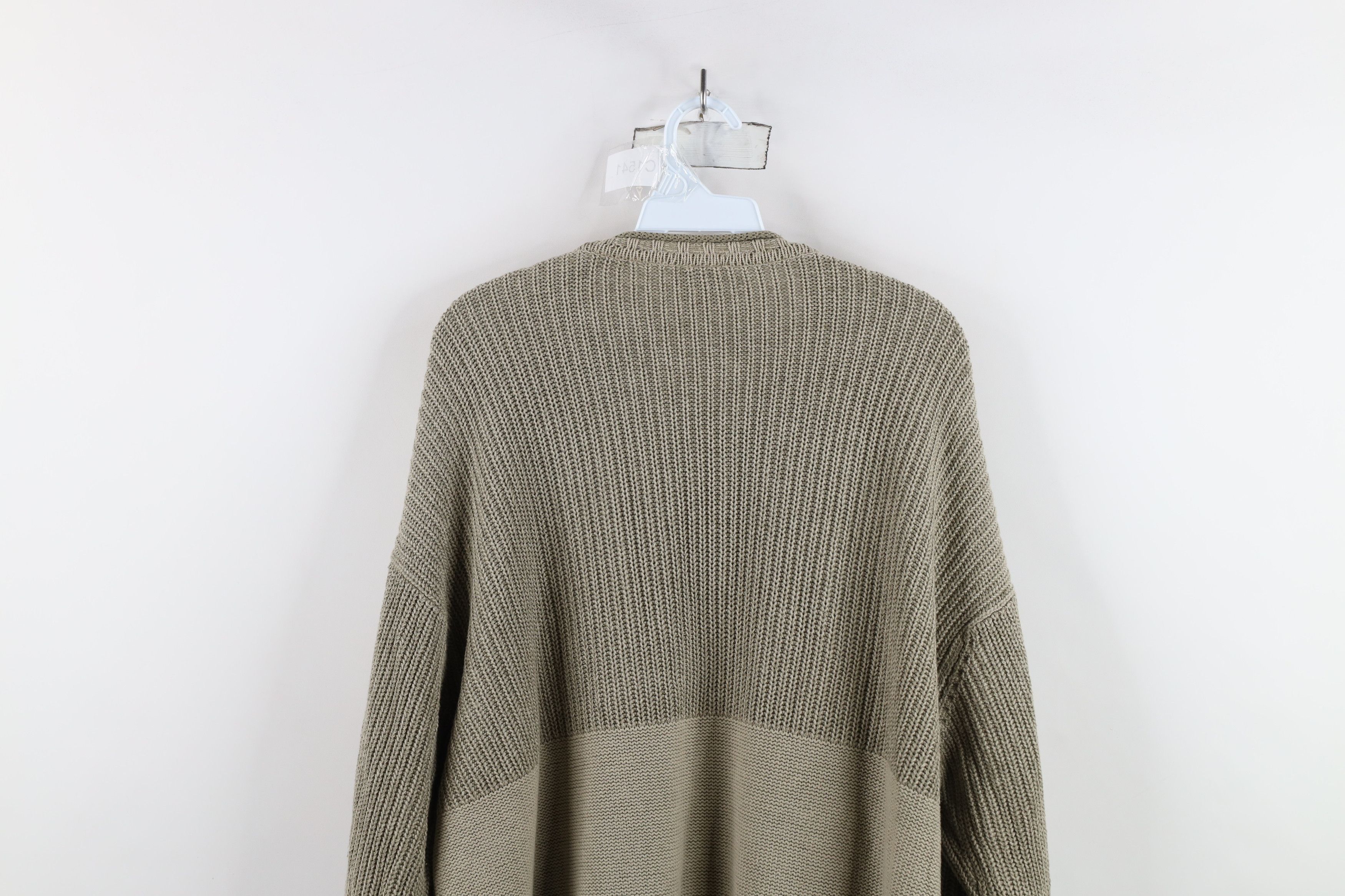 Columbia × Vintage Vintage 90s Columbia Fit Marled Ribbed Knit Sweater Beige Size US L / EU 52-54 / 3 - 10 Thumbnail