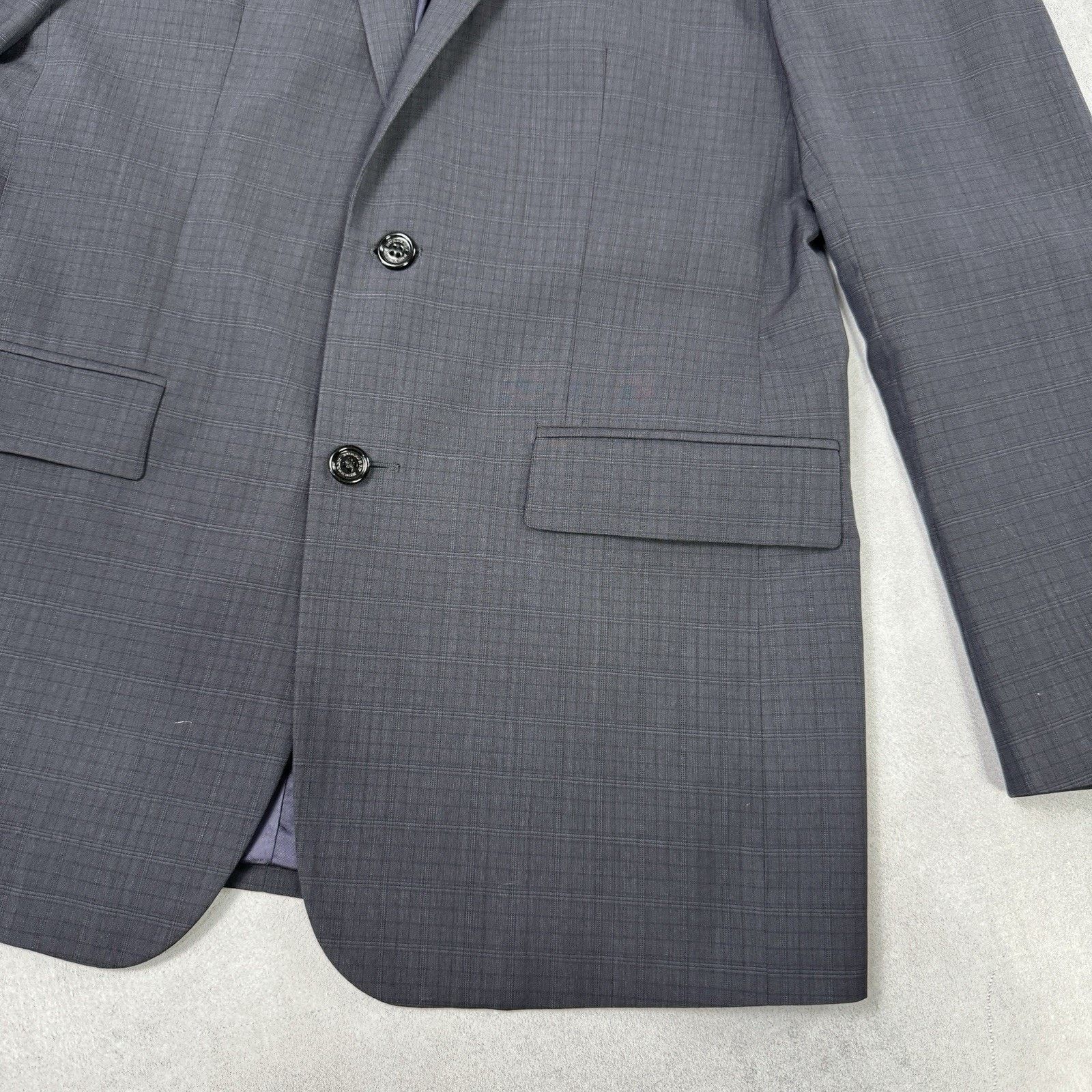 Burberry Burberry Men Blazer Two Button Grey Check Size 50 Size 40R - 7 Thumbnail