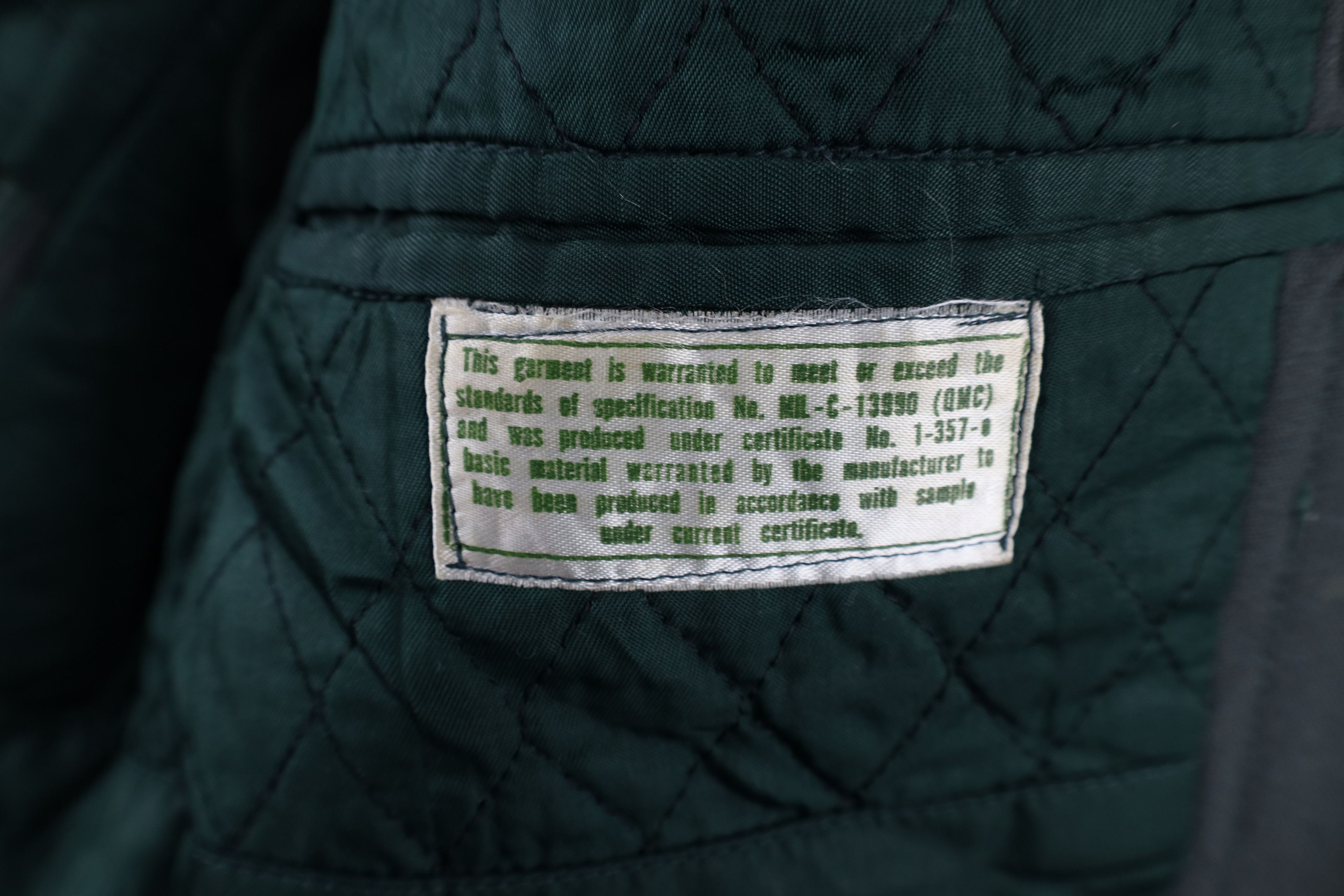 Vintage Vintage 60s Vietnam War Lined Wool Officer Jacket Green USA Size US XL / EU 56 / 4 - 12 Thumbnail