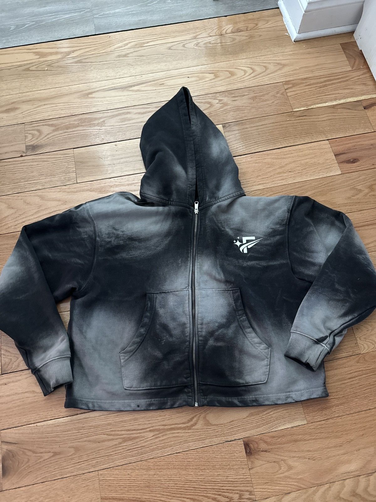 Vintage Frizzy crop top hoodie Size US M / EU 48-50 / 2 - 1 Preview
