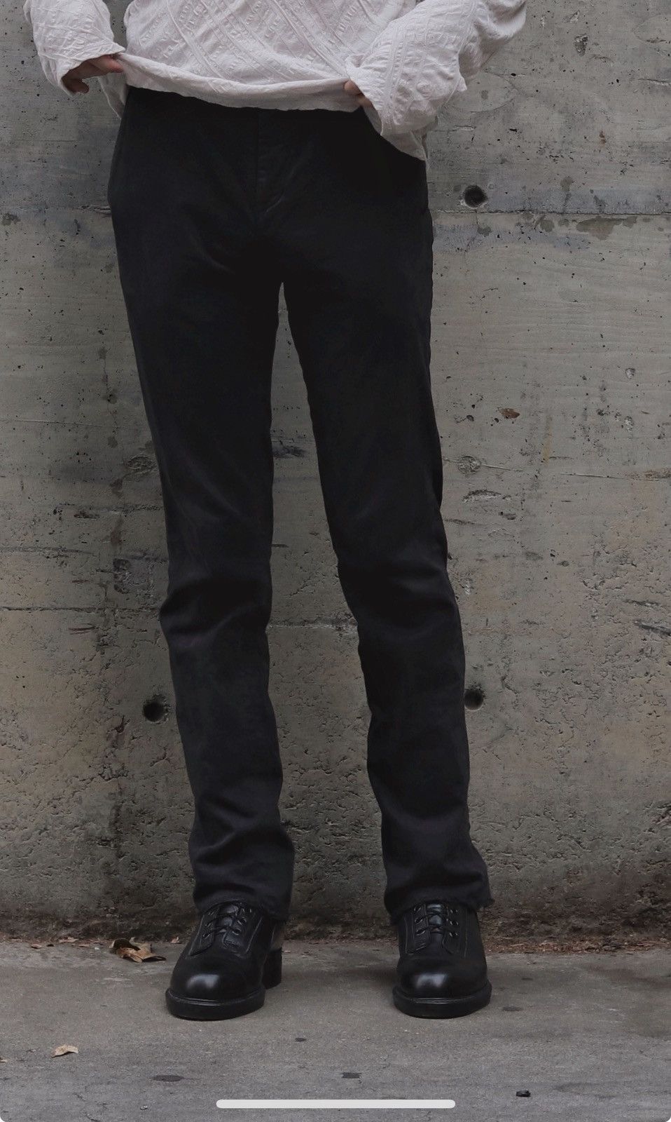 Black The Viridi-Anne Back Zip Pants RiRi Zips