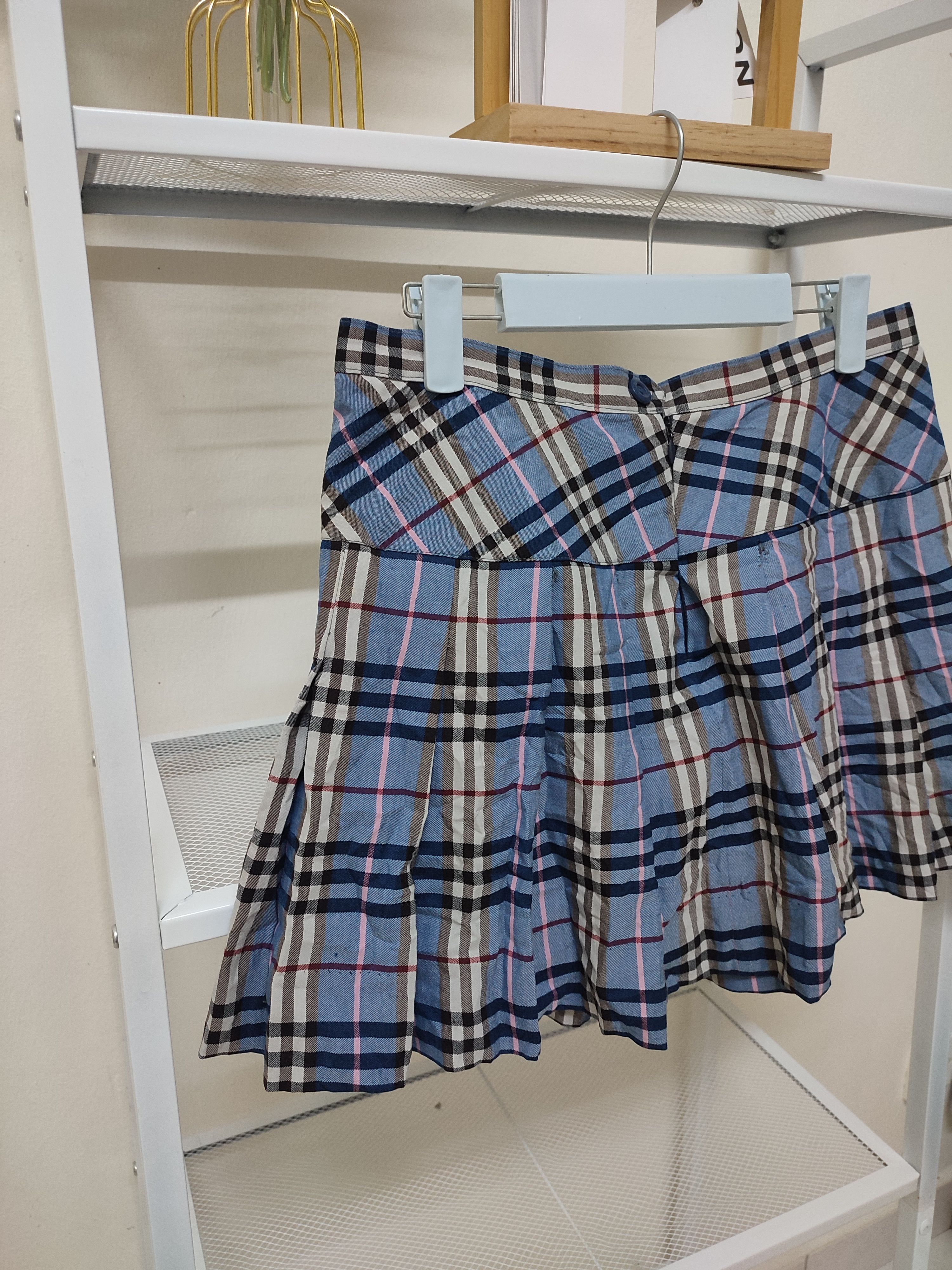 Japanese Brand Vintage Double Zip Elite Skirt Nova Check Size 32" / US 10 / IT 46 - 4 Thumbnail
