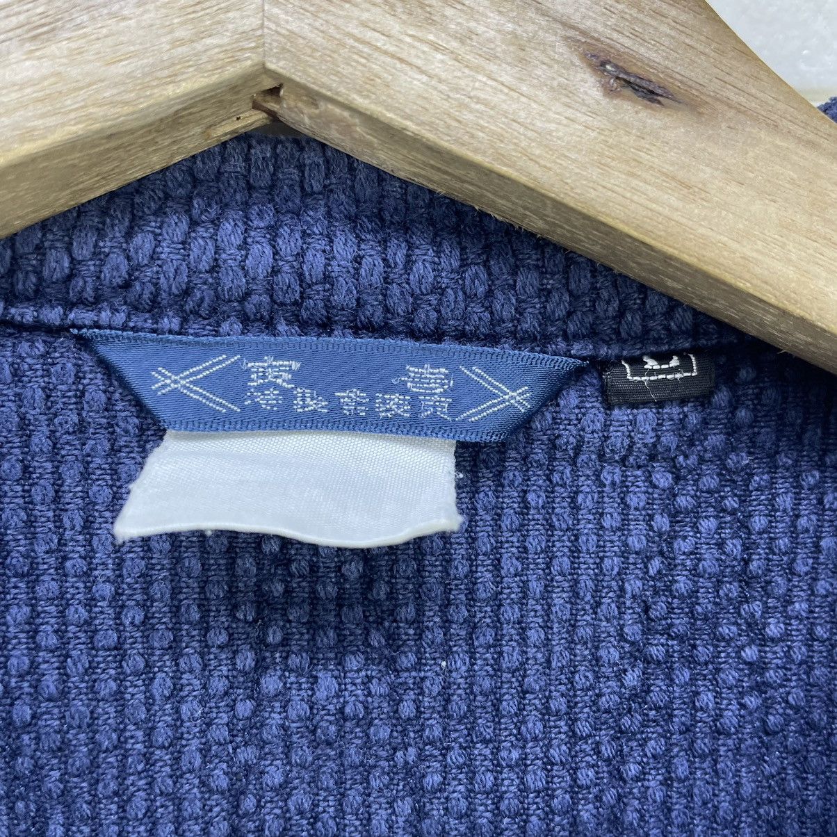Indigo Japanese Brand Sashiko Single Biker Jacket Size US M / EU 48-50 / 2 - 10 Thumbnail
