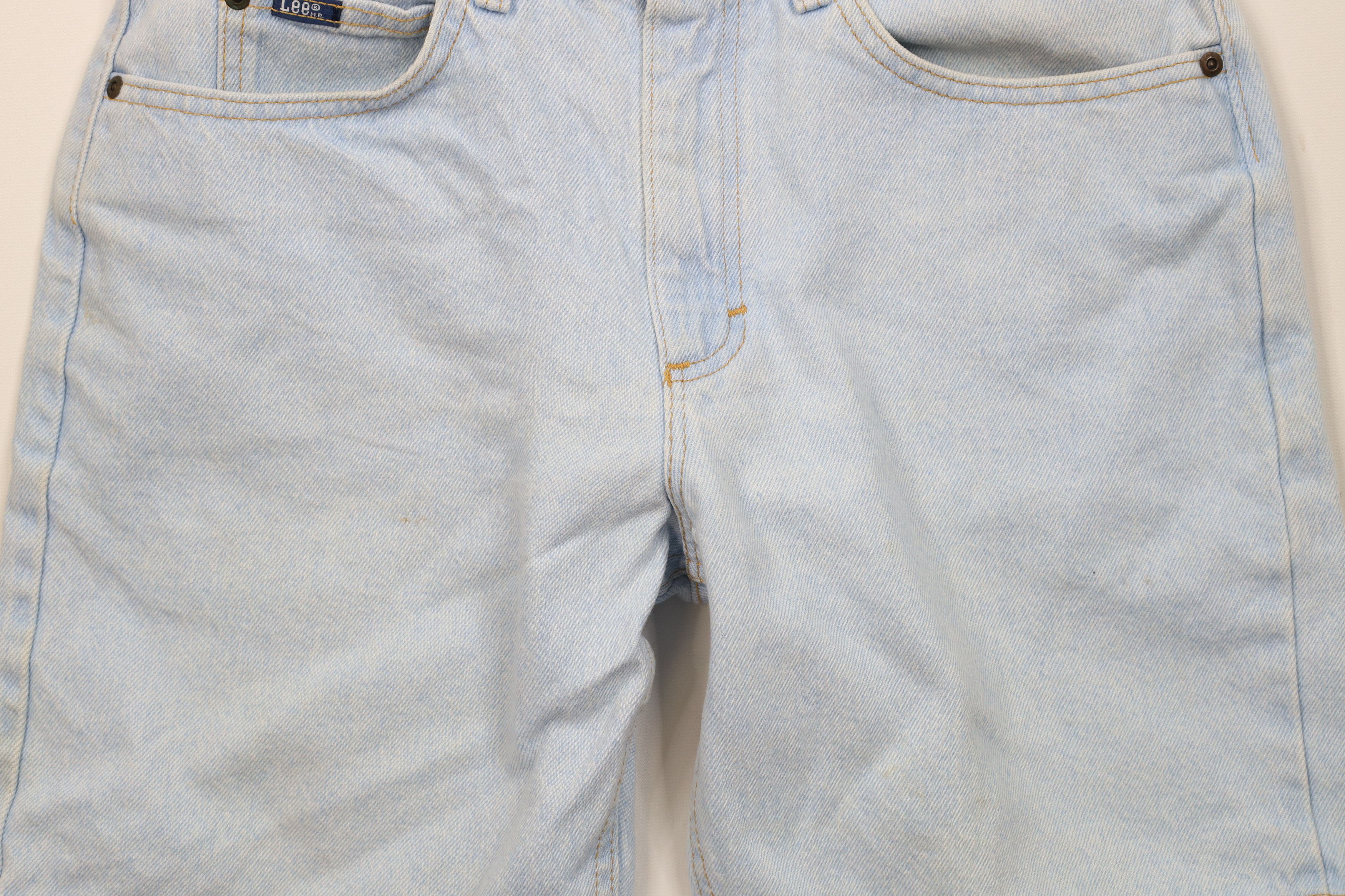 Lee × Vintage Vintage 90s Lee Above Knee Denim Jean Shorts Jorts Blue USA Size US 30 / EU 46 - 3 Thumbnail