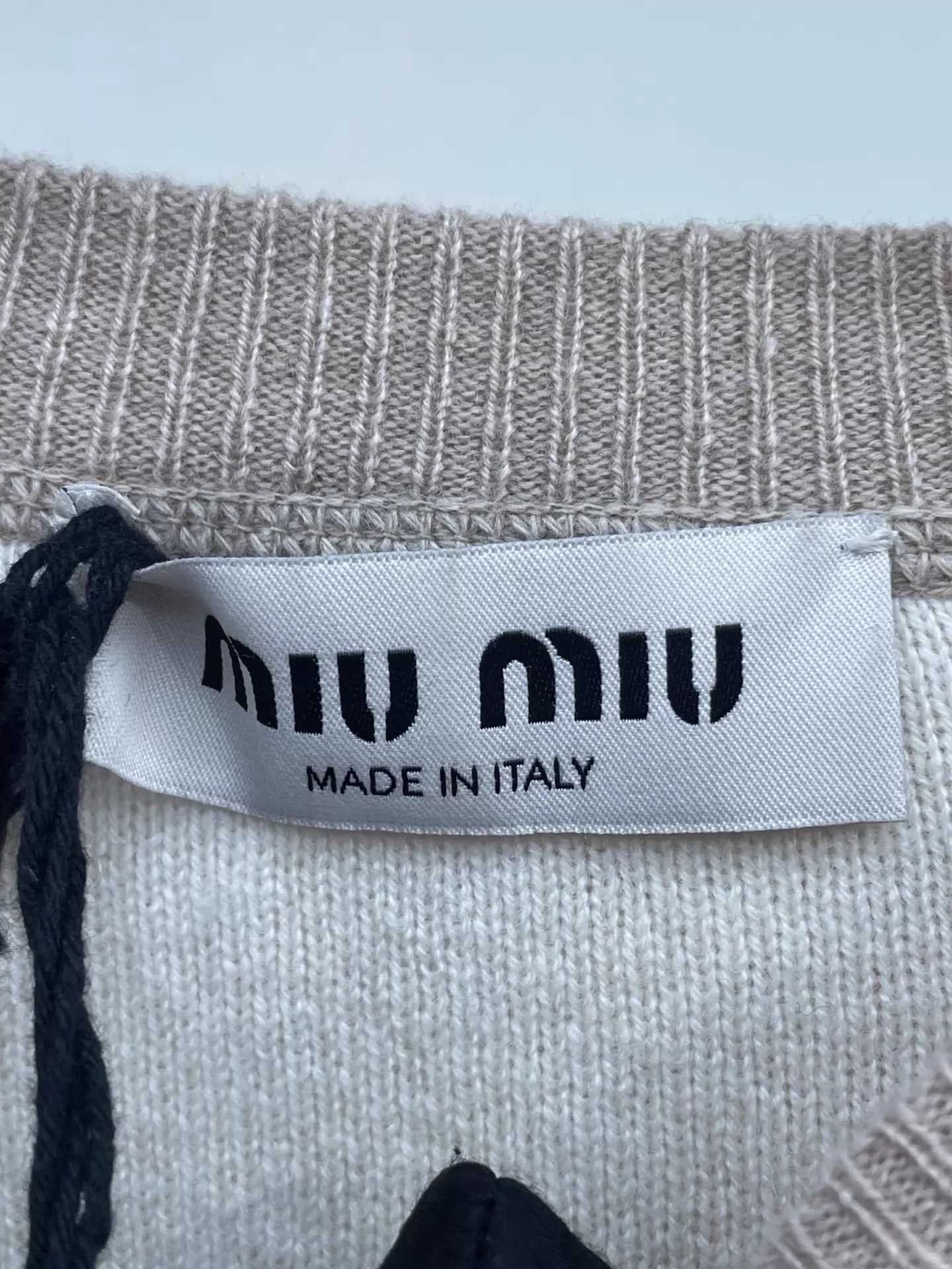Miu Miu MIU MIU Jacquard Logo Knit Sweater Women's 38 Size XS / US 0-2 / IT 36-38 - 4 Thumbnail