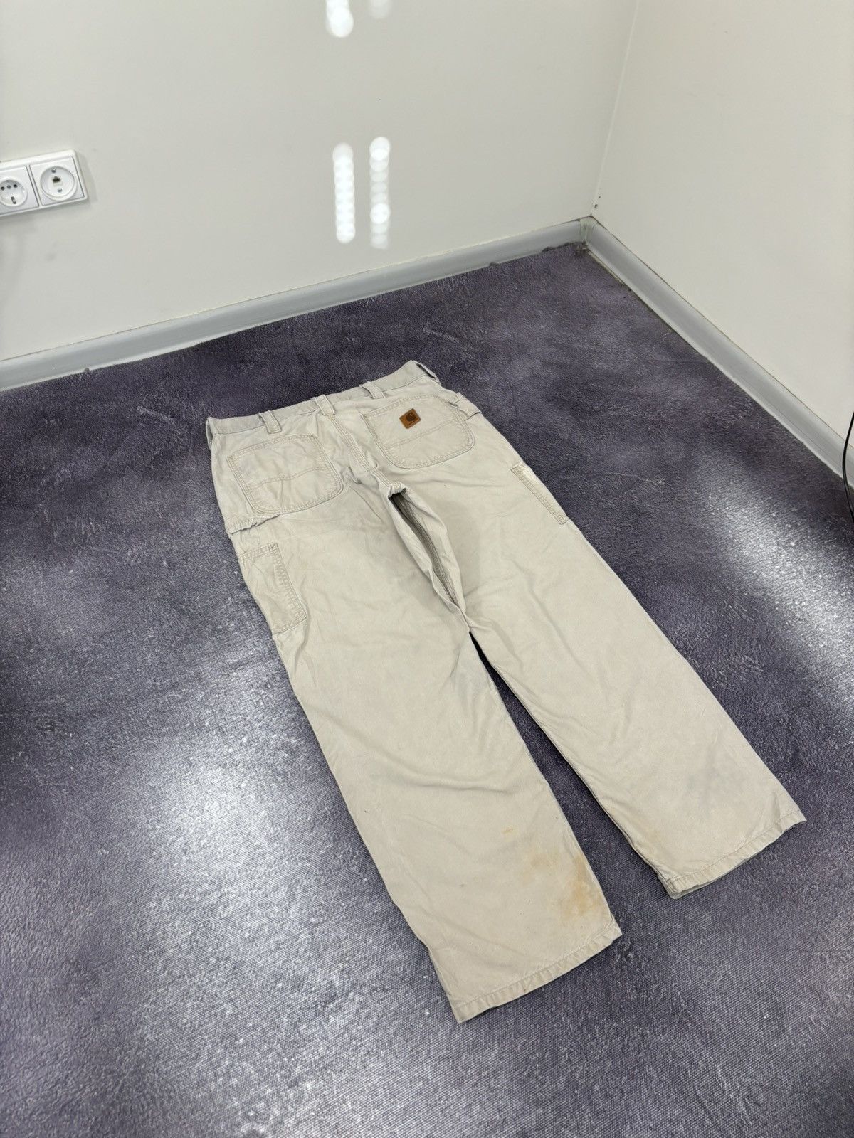 Carhartt Vintage Carhartt Beige Work Hype Carpenter Baggy Pants Size US 36 / EU 52 - 4 Thumbnail