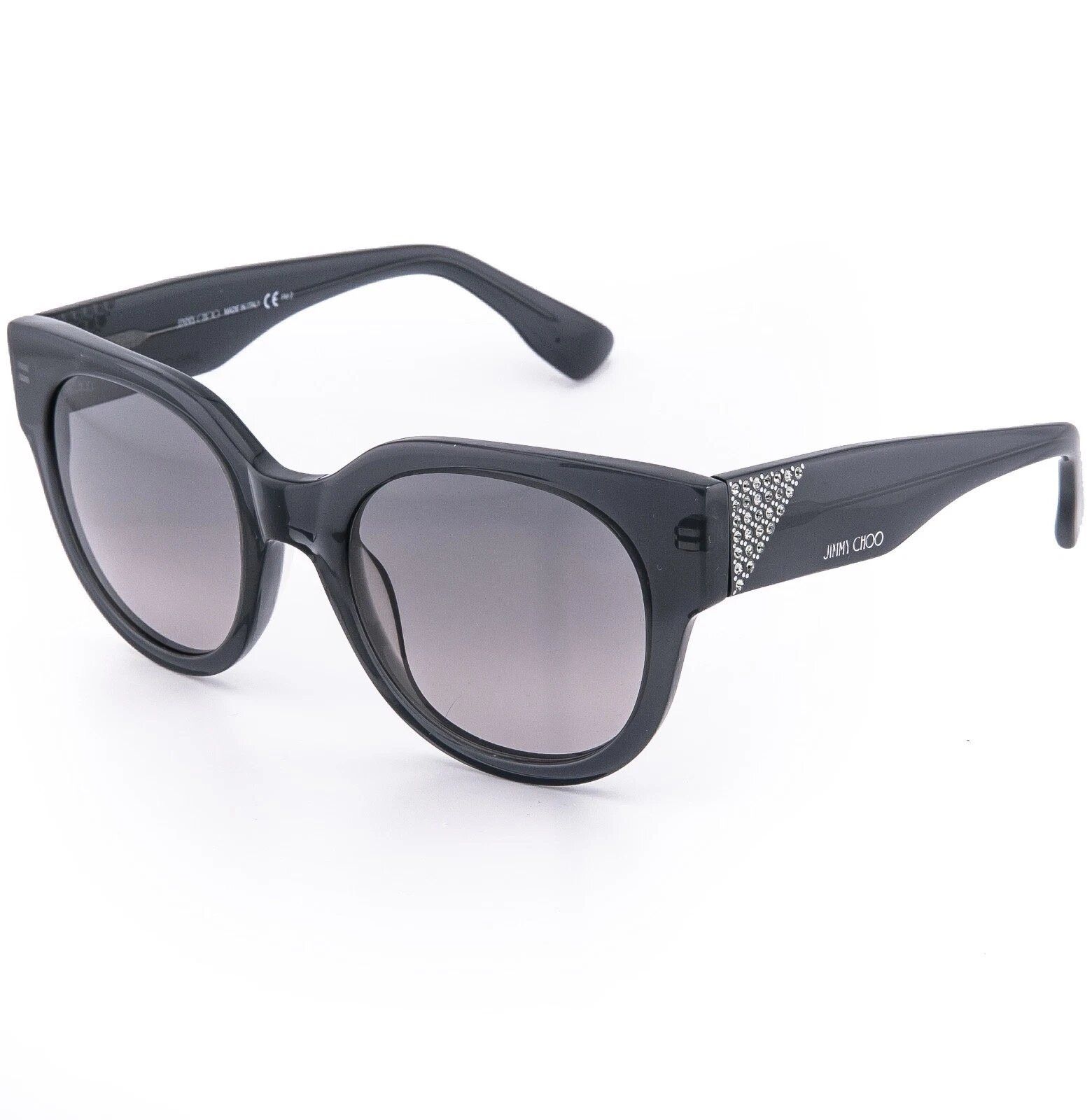 Jimmy Choo JIMMY CHOO OLA Translucent Grey Crystal Sunglasses Ola/S Size ONE SIZE - 5 Thumbnail