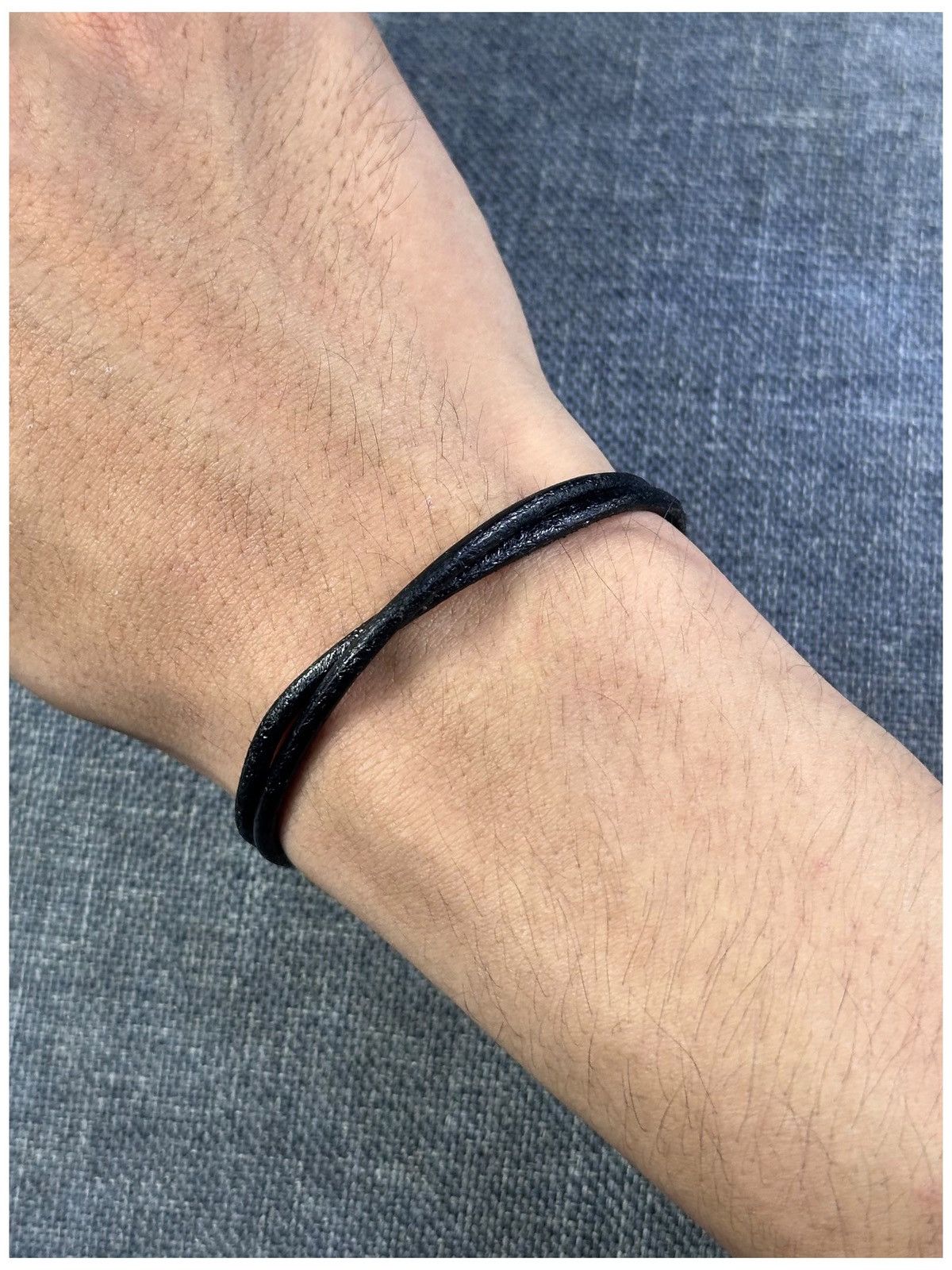 Japanese Brand 2000s JAPANESE MADE MINIMAL LOOP HOOK LEATHER BRACELET Size ONE SIZE - 6 Thumbnail