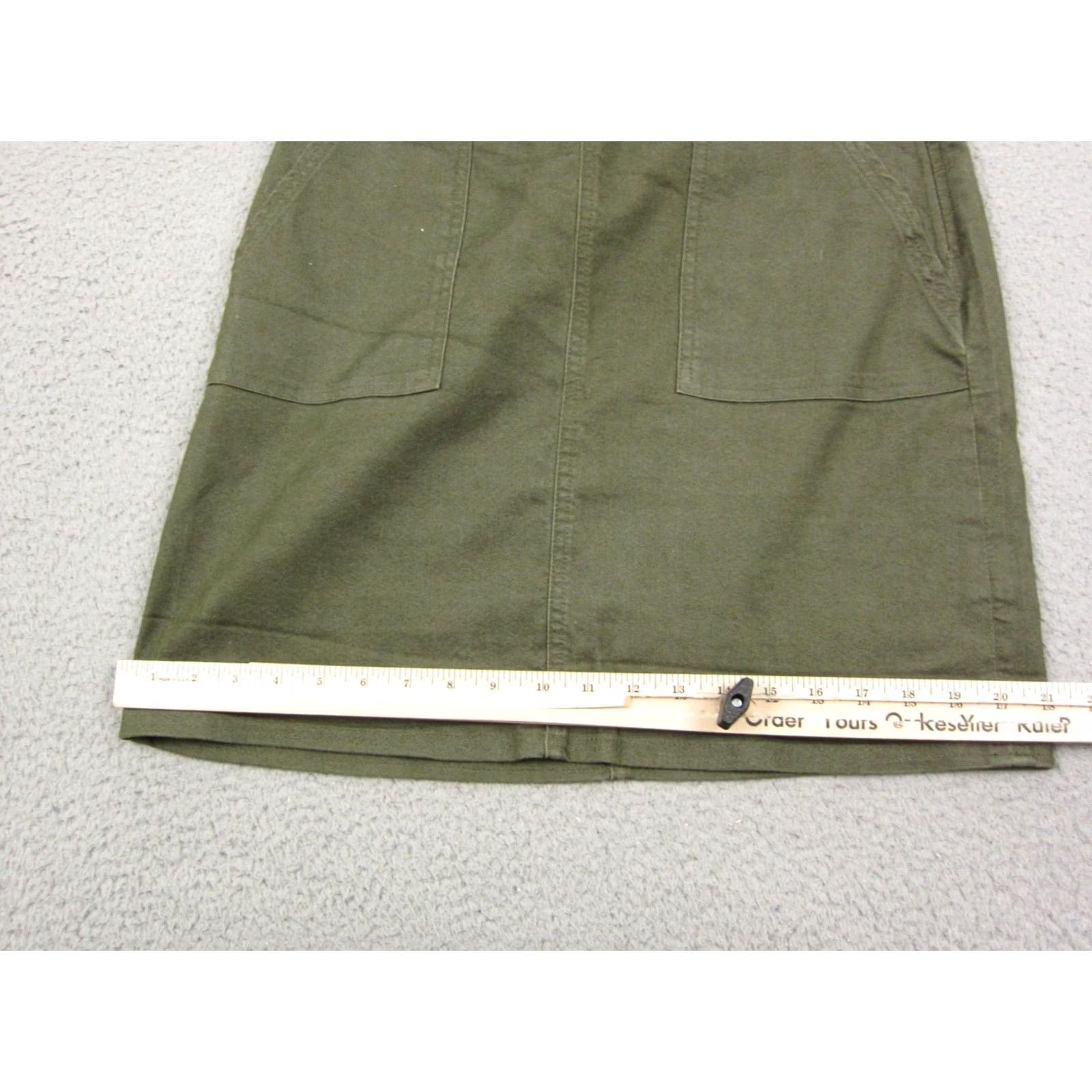 Prana Prana Skirt Womens 8 Green A-Line Short Zip Casual Workwear Summer Spring Fall Pockets Mens? Size 30" / US 8 / IT 44 - 6 Thumbnail