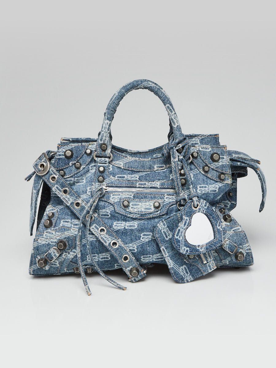 Blue Monogram Denim Neo Cagole City Bag