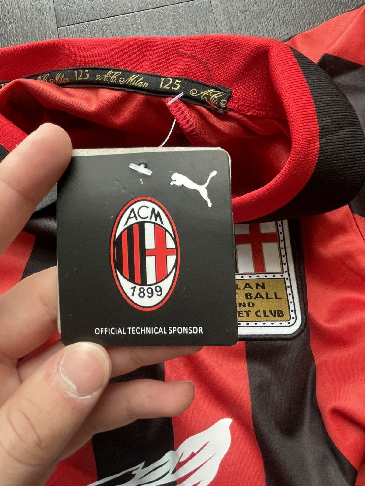 Puma Puma AC Milan 125th Anniversary Authentic Long Sleeve Jersey Size US M / EU 48-50 / 2 - 8 Thumbnail