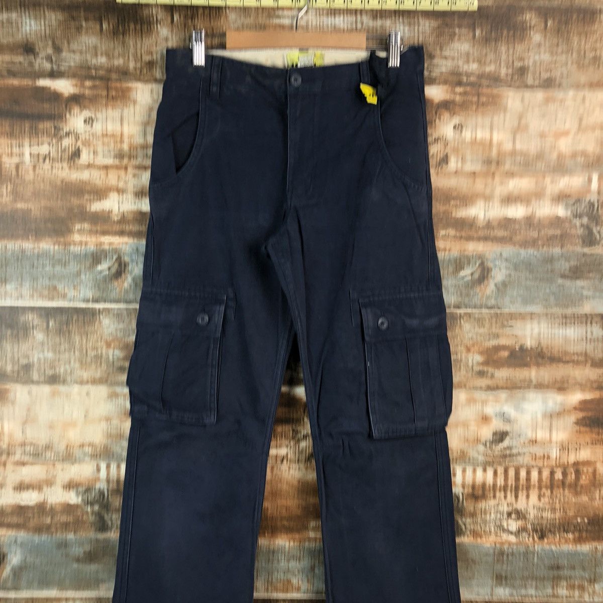 Japanese Brand Old Navy Black Cargo Multipocket Pants #A2521 Size US 28 / EU 44 - 2 Thumbnail