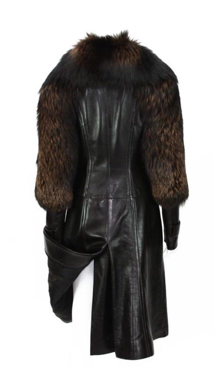 Gucci GUCCI Tom Ford FW2003 Runway Leather Coat Archive Rare Size S / US 4 / IT 40 - 4 Thumbnail